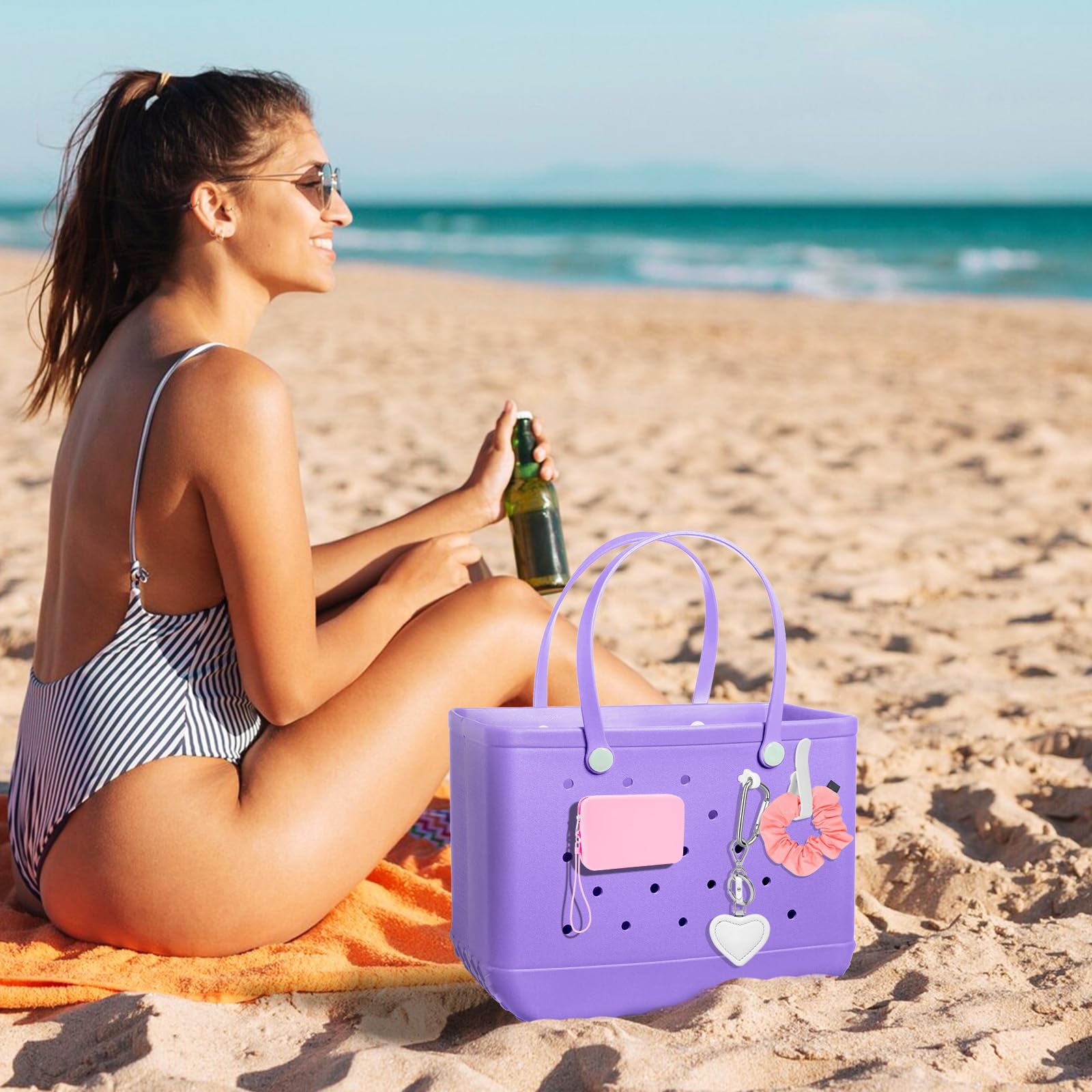 Cadeya Silicone Phone Holder For Bogg Bag, Soft Silicone Insert Wallet Charm