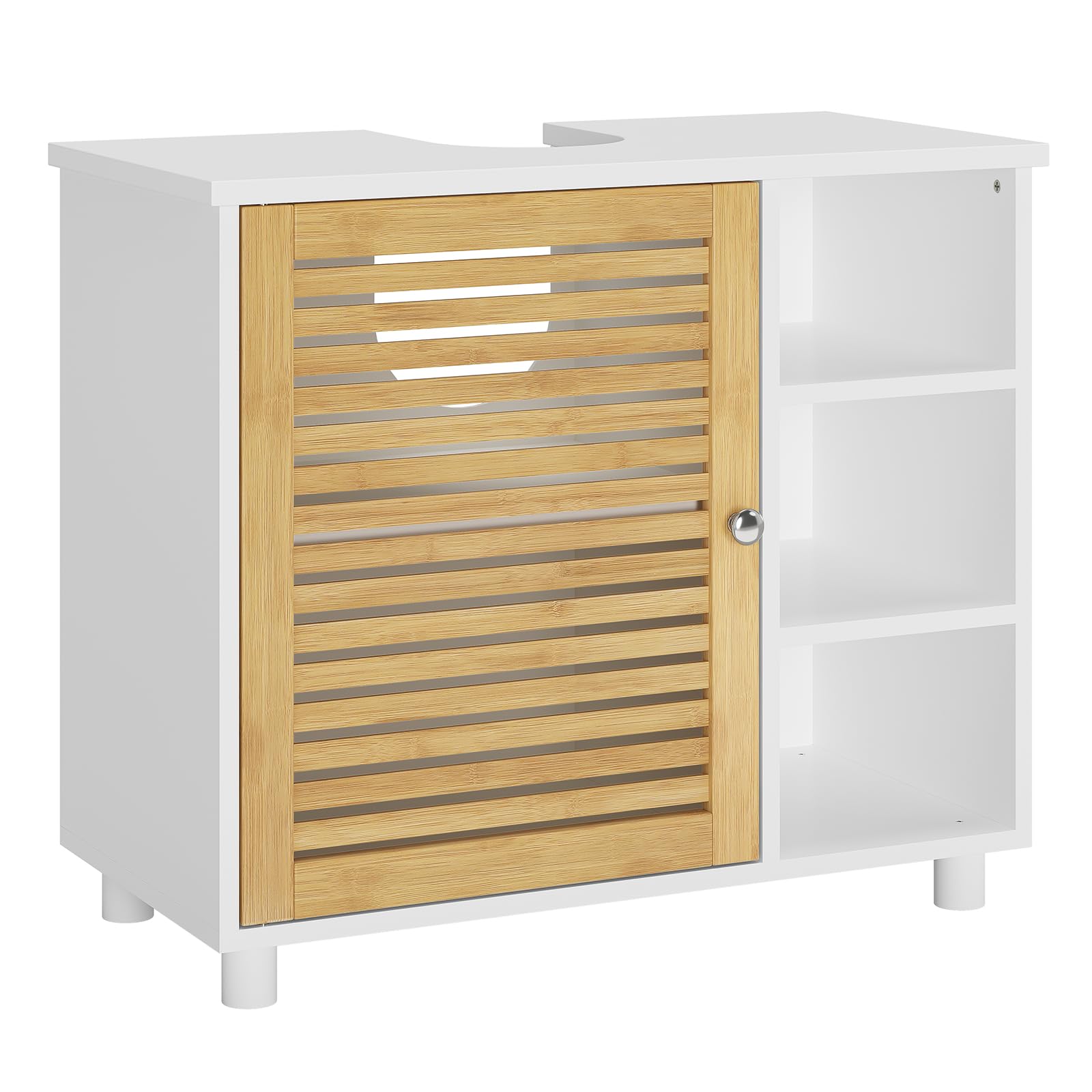 meuble salle de bain sous vasque bambou