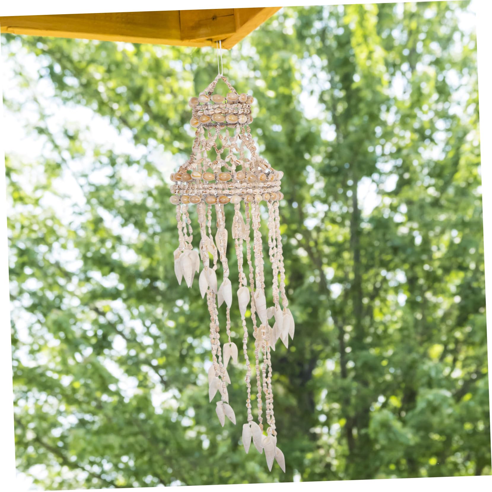 Toddmomy Campanelli Eolici da Spiaggia per Esterni Decorazioni Campanelli Eolici Conchiglia Fatti Mano per Casa e Giardino Gusci di Cocco Naturali