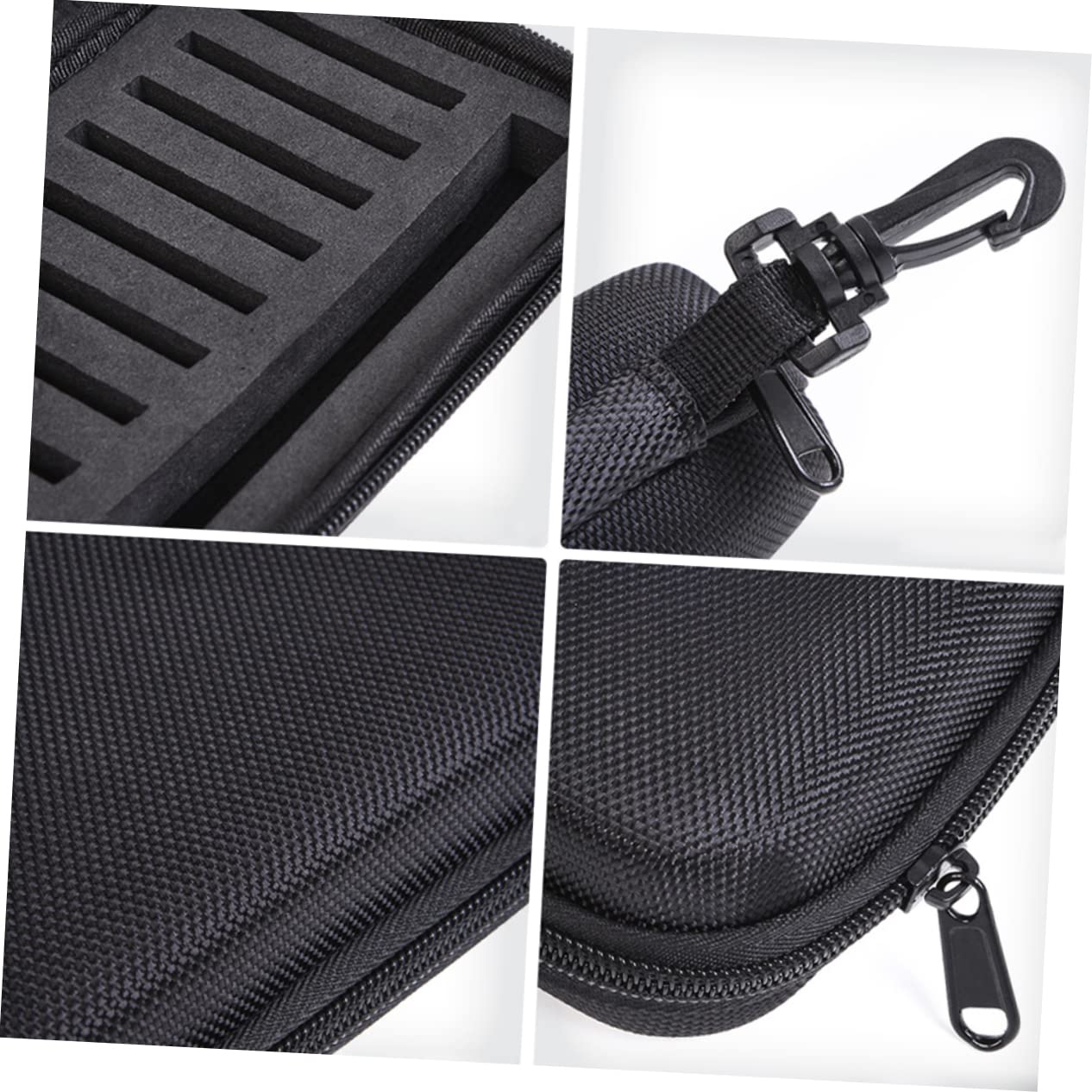 POPETPOP 2 Stücke Haken Tasche Pailletten Tasche Angeln Lockt Eva Liner Tragbare Lagerung Für Angler Schwarz