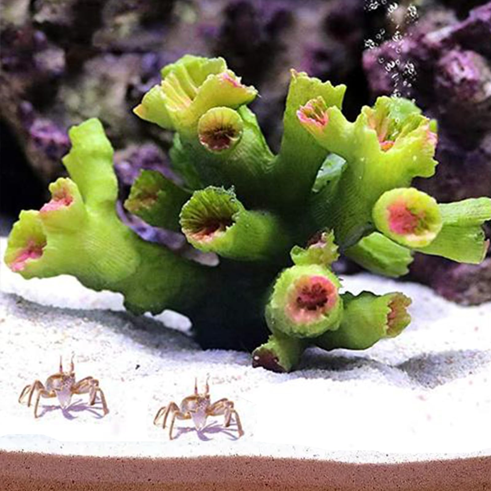 1 Pièces Deco Aquarium, Artificielle Deco Corails Aquarium Plante, Coraux Vert Décoration D'aquarium, pour Décoration Aquarium à Poissons, Balances D'aquarium, Aménagement Paysager