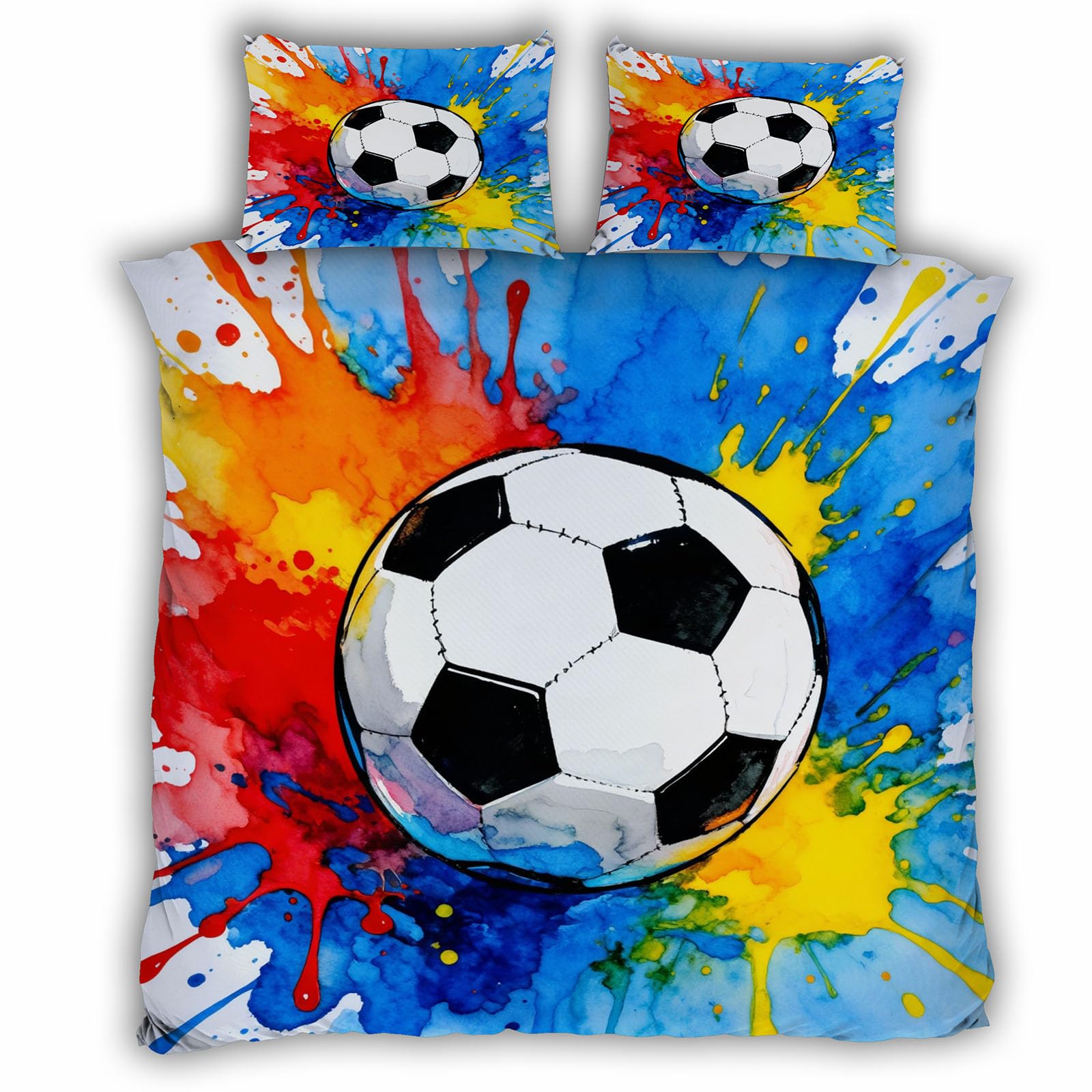 Parure de lit avec fermeture éclair football 2 personne 240x260