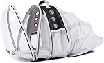 Dual Expandable Cat Backpack Carrier Front & Back Extension Pet Backpack Carrier, Fit up to 20 lbs, Bubble Capsule Dog Backpack Travel, Hiking & Outdoor Backpack (CL-BLK, Dual Extension)