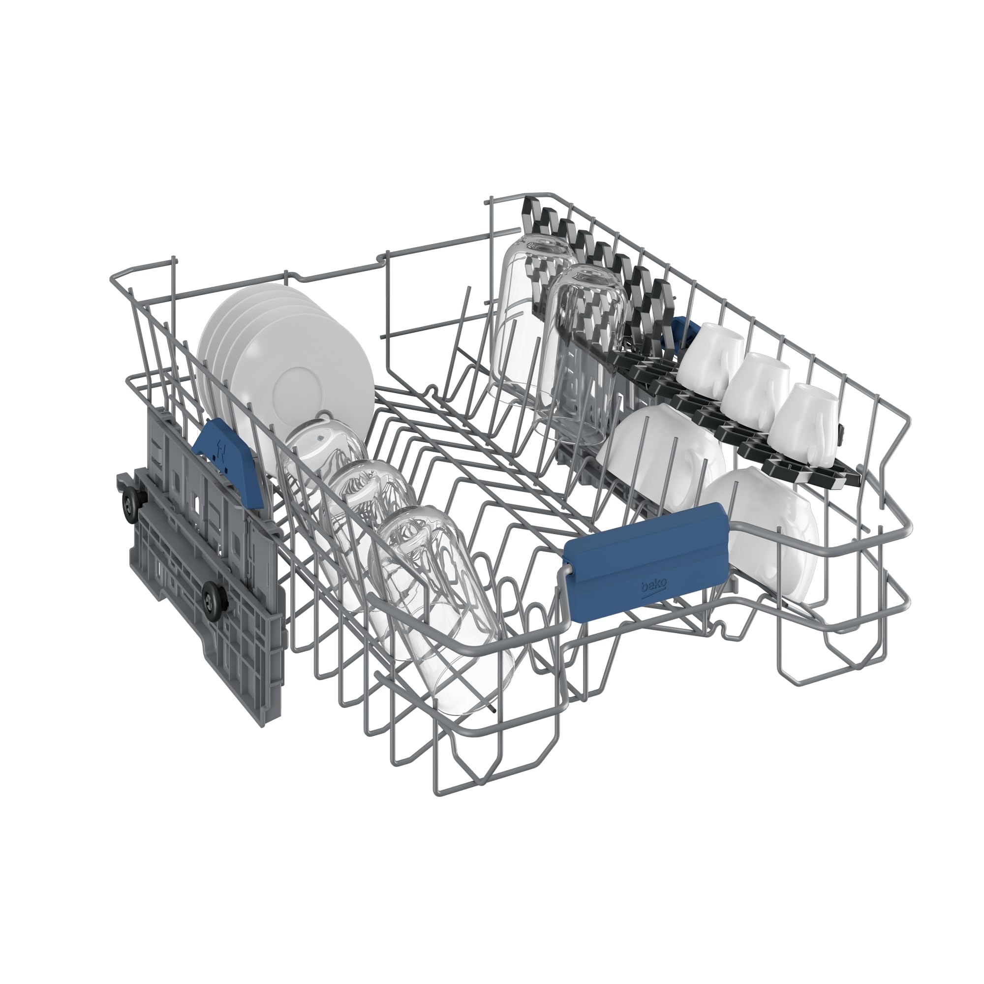Beko BDFS26040XQ bPRO 500 Geschirrspüler 45 cm freistehend unterbaufähig 10 Maßgedecke Edelstahllook