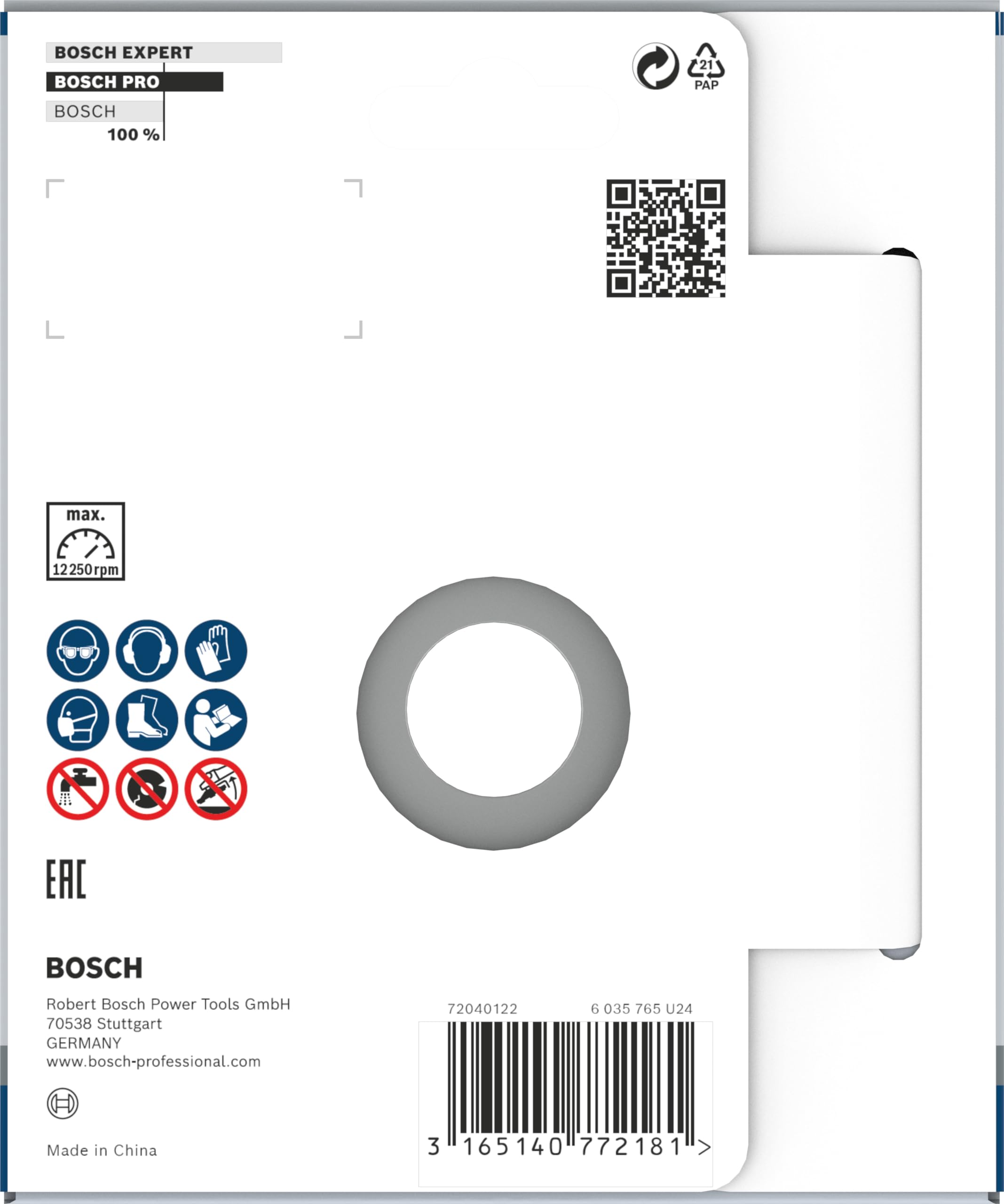 Bosch 2608201231 Meule assiette diamantée best for universal turbo 125 x 22,23 x 5 mm Jaune