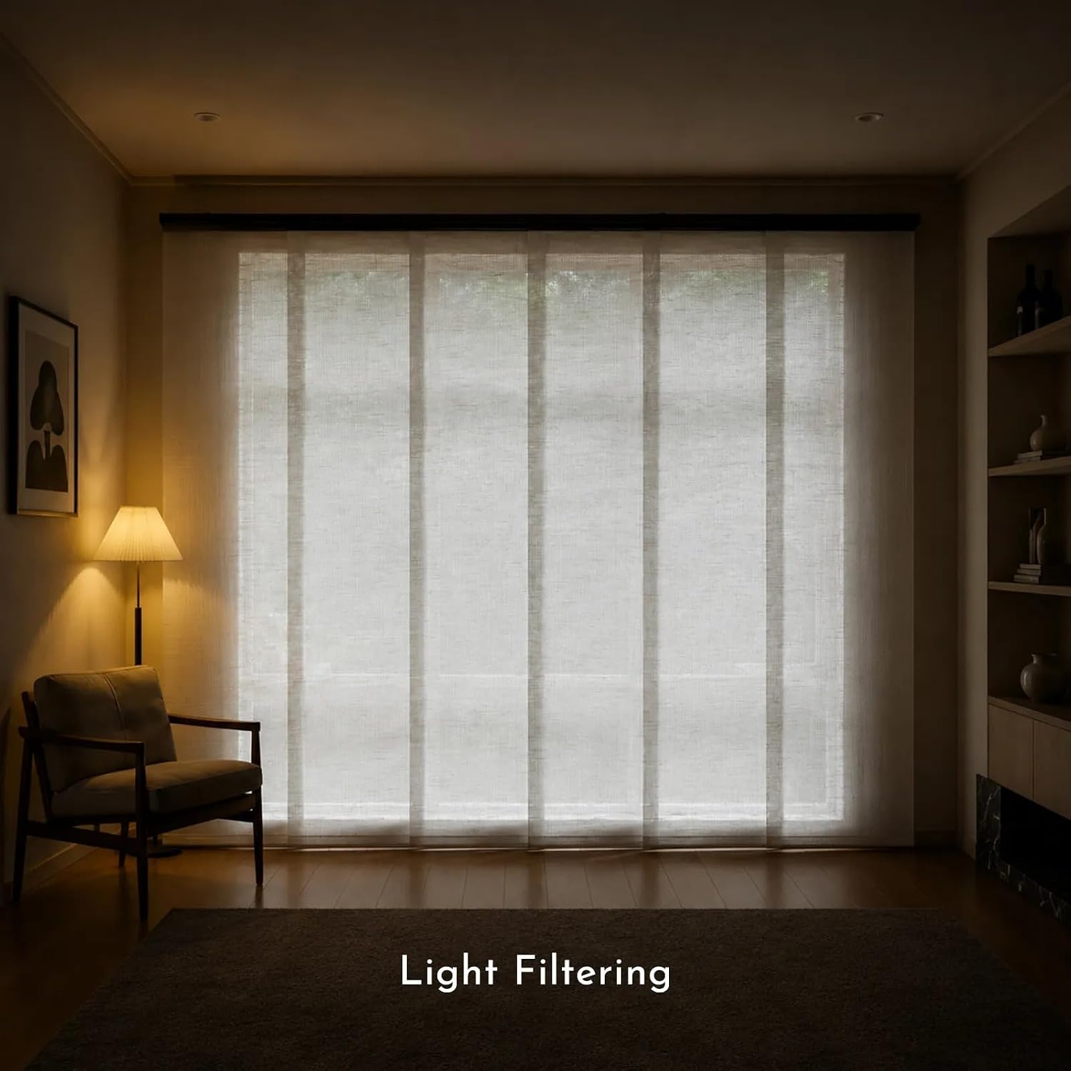 Graywind Light Filtering Fabric Samples for Manual Sliding Door Blinds