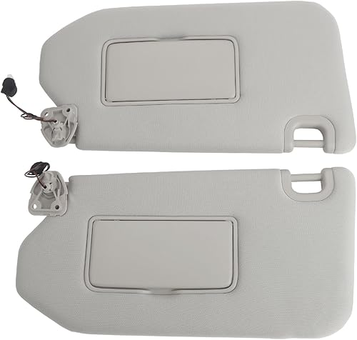 ZONFANT Parasol gris para el lado izquierdo del conductor y del pasajero derecho con lámpara sin techo corredizo compatible con Infiniti QX60 JX35