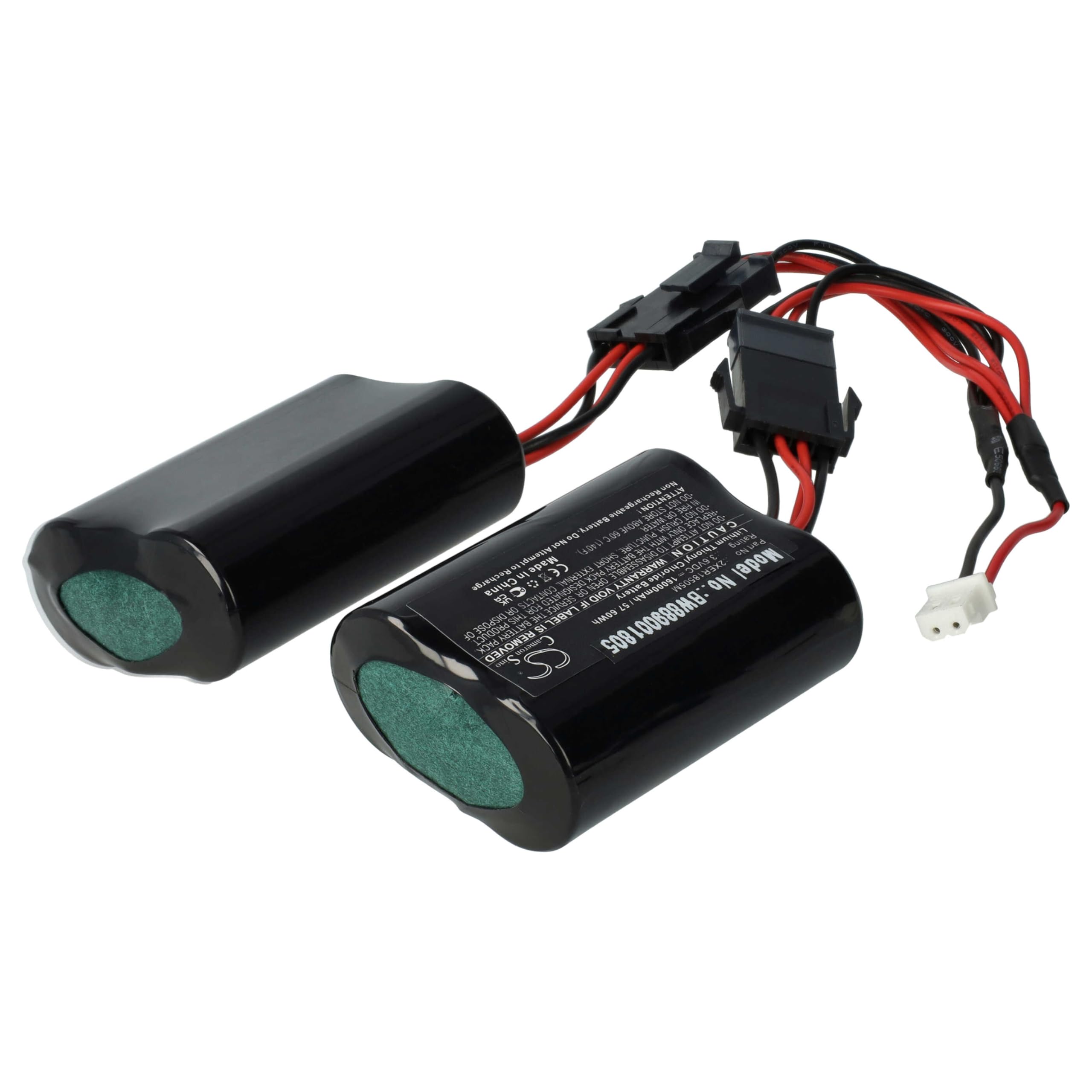 vhbw Pile Remplacement pour Visonic 2XER18505m, 103-304742 pour système d'alarme, sirène extérieure Radio (16000mAh, 3,6V, Li-SOCl2)