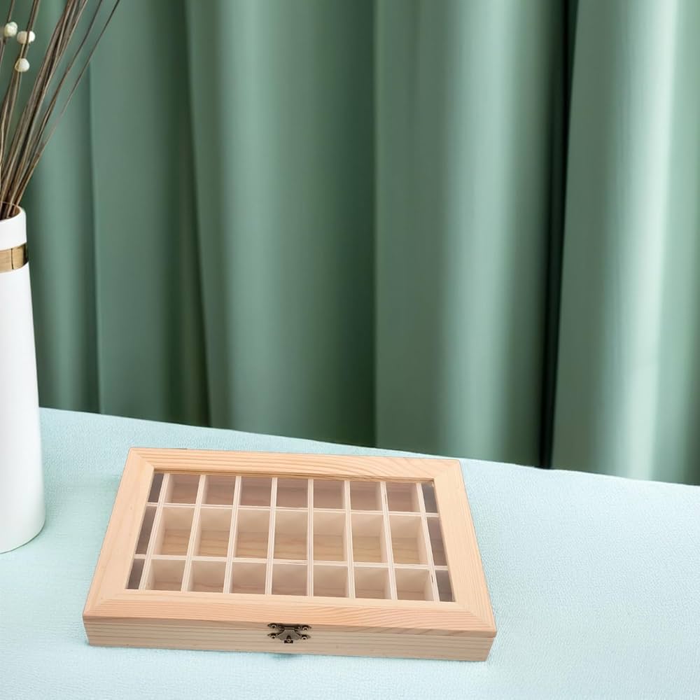 木箱　コレクション箱　岩石　石アート　化石　作品　陶器　収納　収集　整理　箱 木箱 コレクション箱 岩石 石アート 化石 作品 陶器 収納 収集