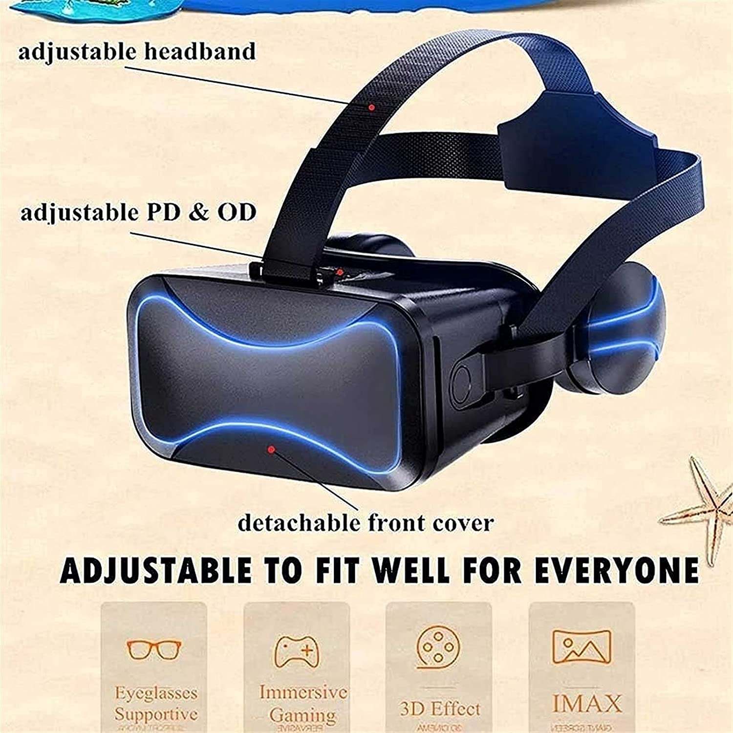 値引き】UKXFIEV VR ヘッドセット 3Dメガネ バーチャル