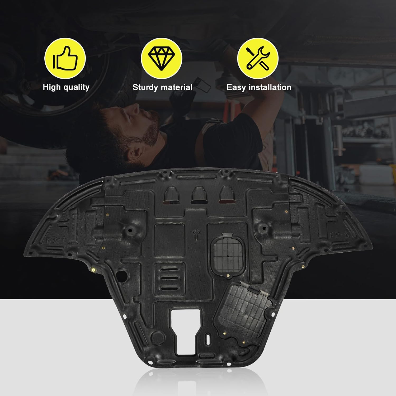 Under Engine Splash Shield Fit for 2021 2022 2023 2024 2025 KIA K5，Replacement Front Engine Cover Guard Mud Flaps