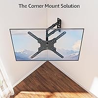 Vista 7 de MOUNTUP TV Wall Mounts for Most 26-60 Inches TVs, Full Motion TV Bracket with Swivel and Extension, Articulating Arms, Tilt, Leveling, Single Stud
