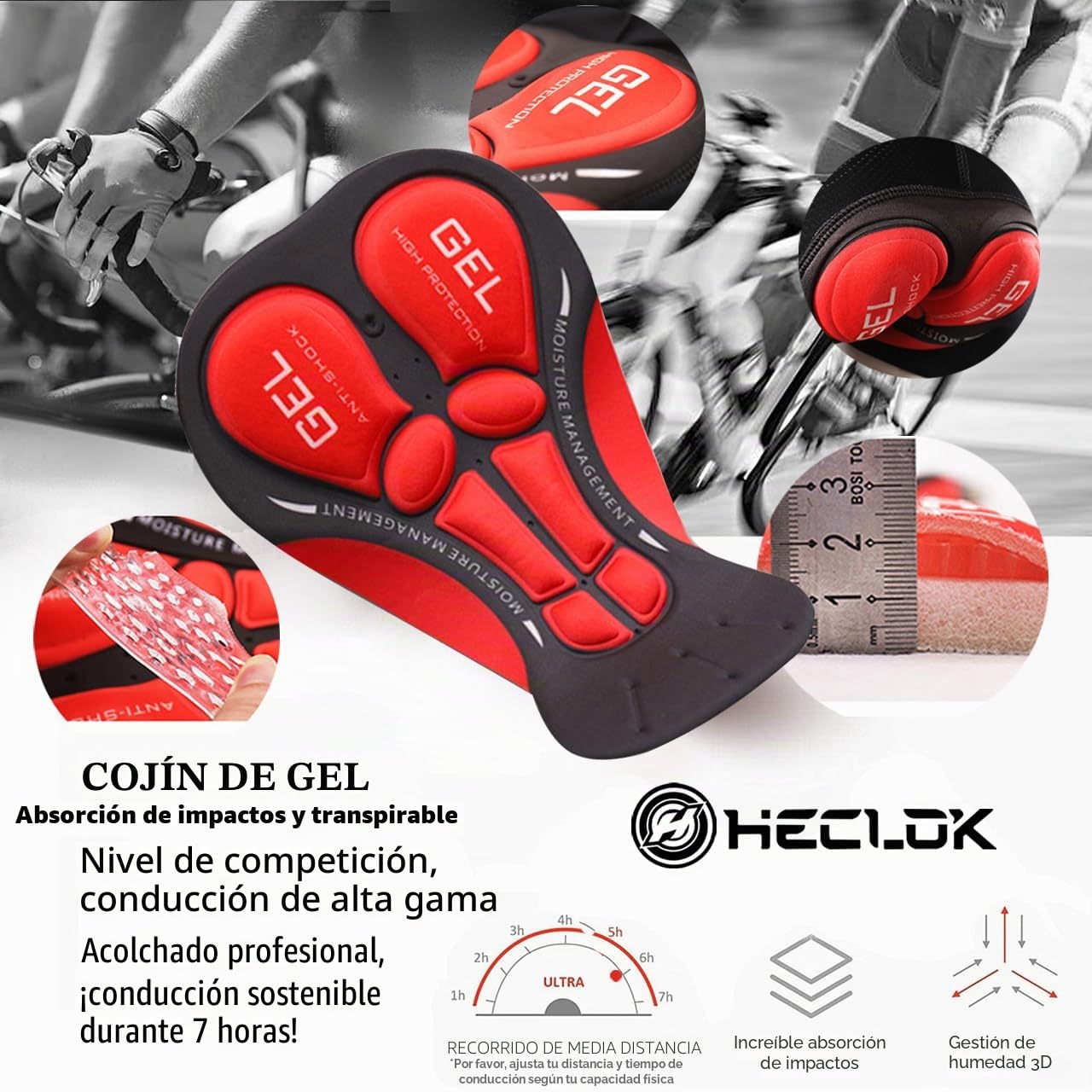 Maillot de Ciclismo de Invierno para Hombre | Conjunto Térmico con Culottes Antiviento de Gel 9D | Equipación Bicicleta MTB y Carretera