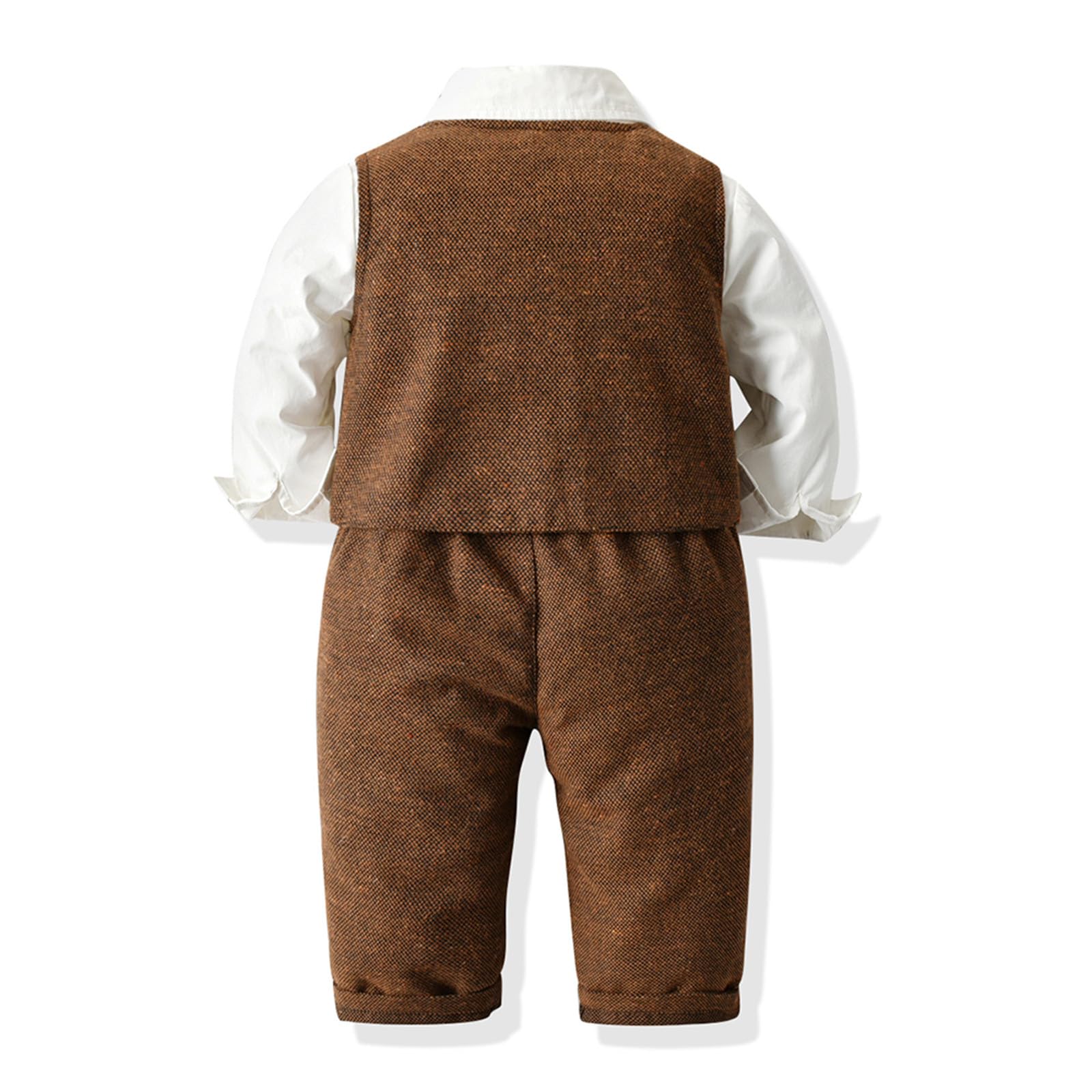 WWricotta Completo Bambini, Formale per, Elegante Gilet, Papillon, Camicia A Maniche Lunghe E Pantaloni, per Feste E Matrimoni., qualità Premium