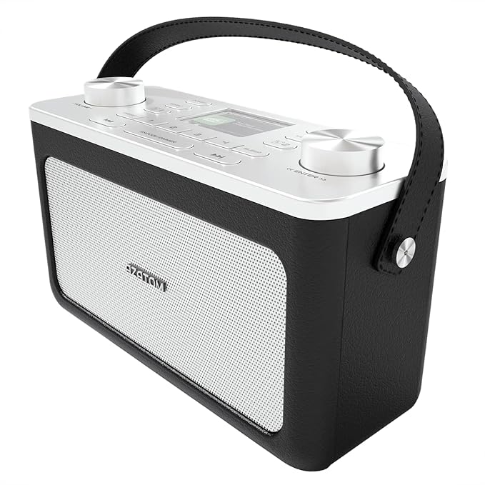 DAB DAB+ FM Digital Radio, Bluetooth, Dual Alarm, Colour LCD, Battery