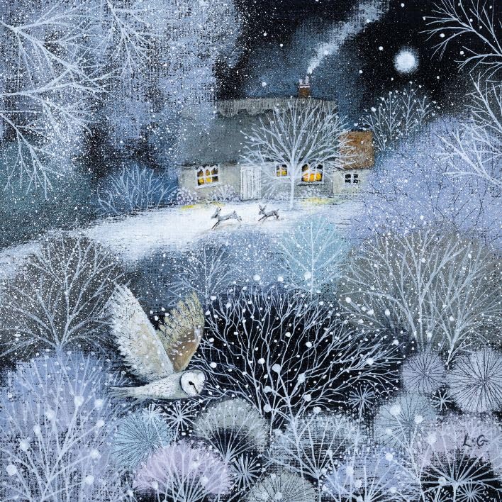 Museums & Galleries Charity Christmas Cards Pack of 20, Festive Wildlife in the Snow - Image 3