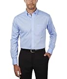 Men&apos;s Non Iron Solid Button Collar Dress Shirt