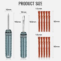 Vista 3 de BWSHLF Kit de reparación de neumáticos de bicicleta sin cámara para bicicletas de montaña y bicicletas de carretera, kit de tapones de neumáticos