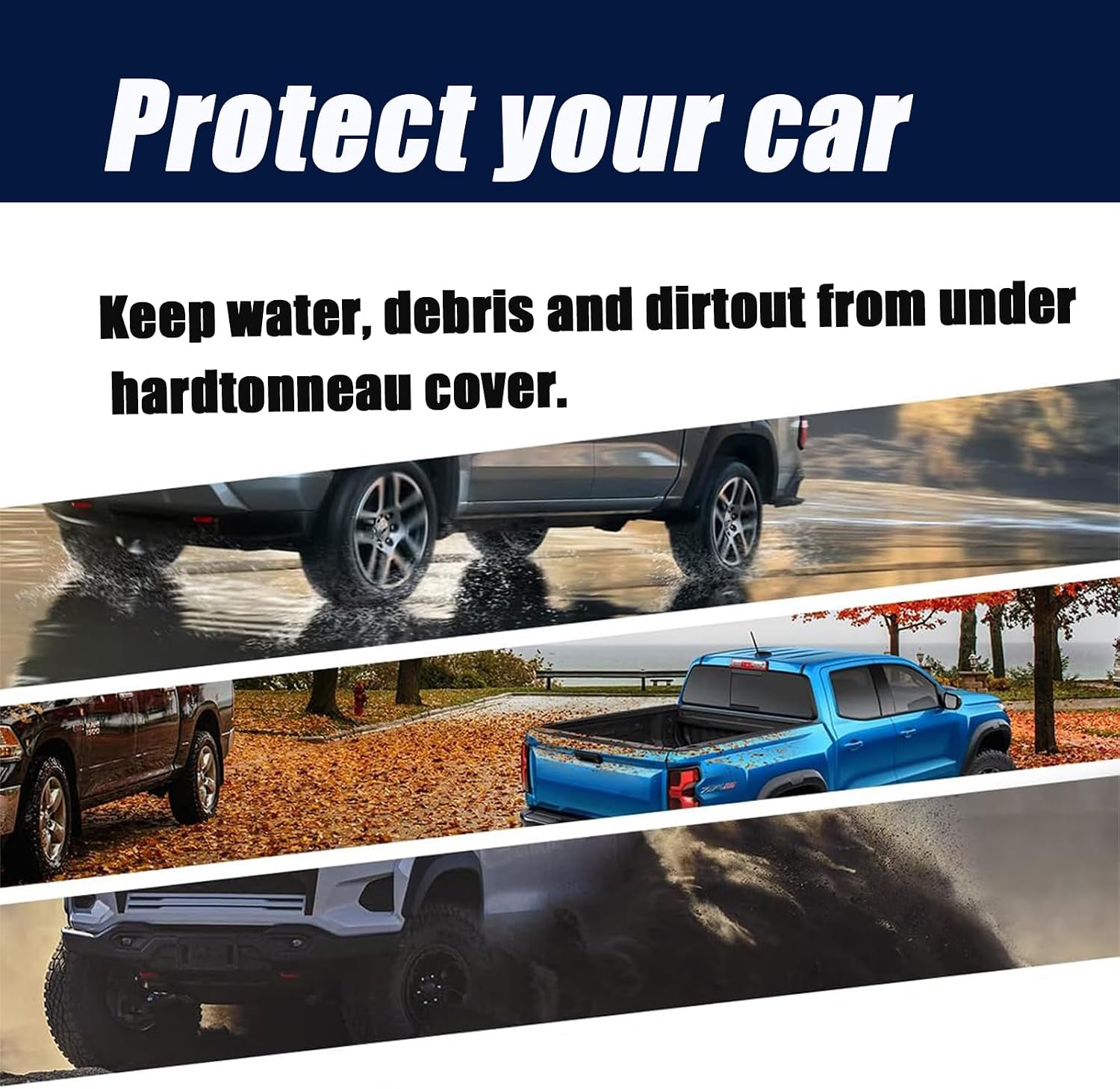 2023-2025 Upgraded Silicone Bed Rail Covers for Chevy Colorado & GMC Canyon, Flexible & Durable, Weatherproof Protection, Easy Install Hole Covers That Won't Fall Out (2pcs)