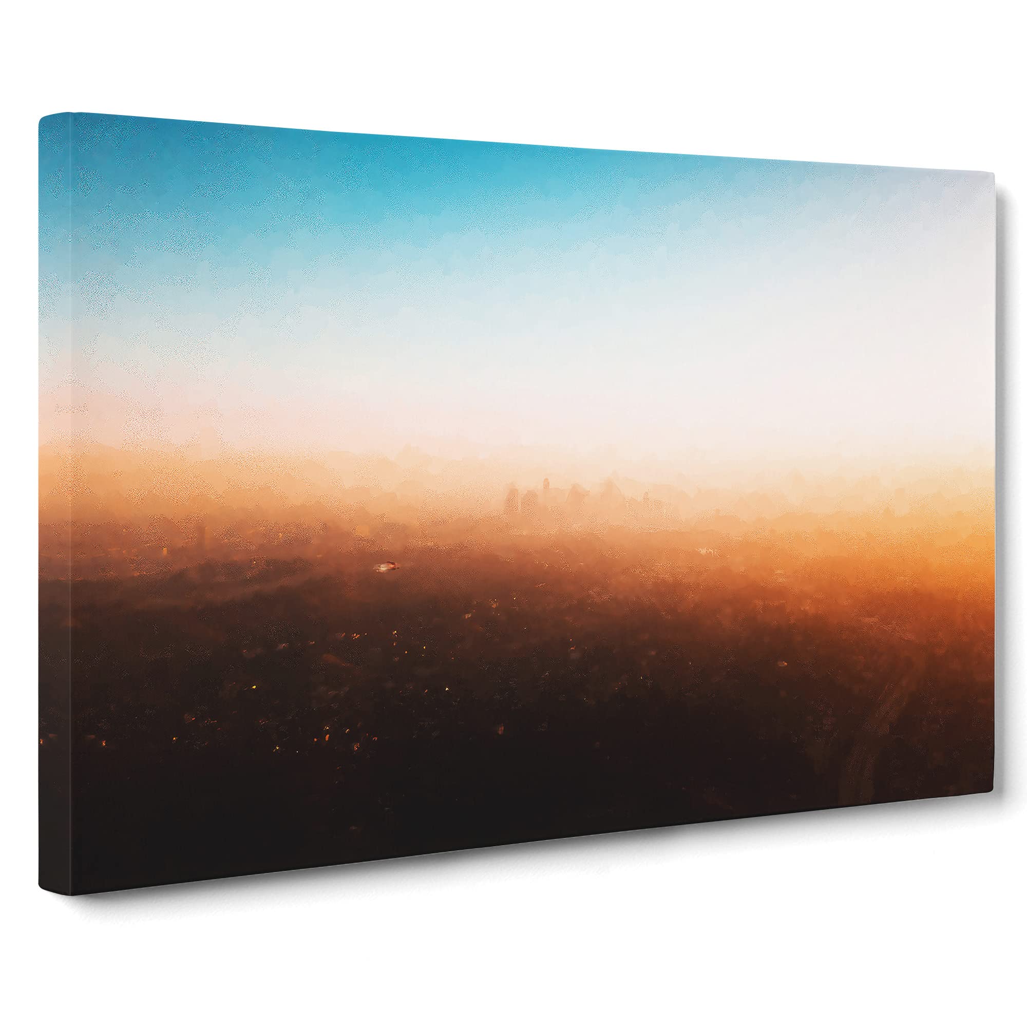 The Downtown Los Angeles Skyline Canvas Print, Mixed, 25L x 50W cm