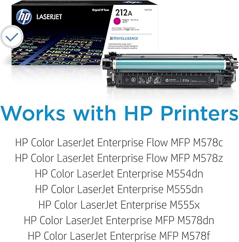 Miniatura 2 de HP Cartucho de tóner magenta 212A funciona Color LaserJet Enterprise M554, M555 Series, Color LaserJet Enterprise MFP M578 Series W2123A