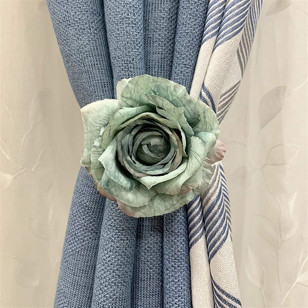 4 Clip Magnetiche Per Tende Con Fiori - Ferma Tende Senza Fori, Cordino Elastico - Foto 3