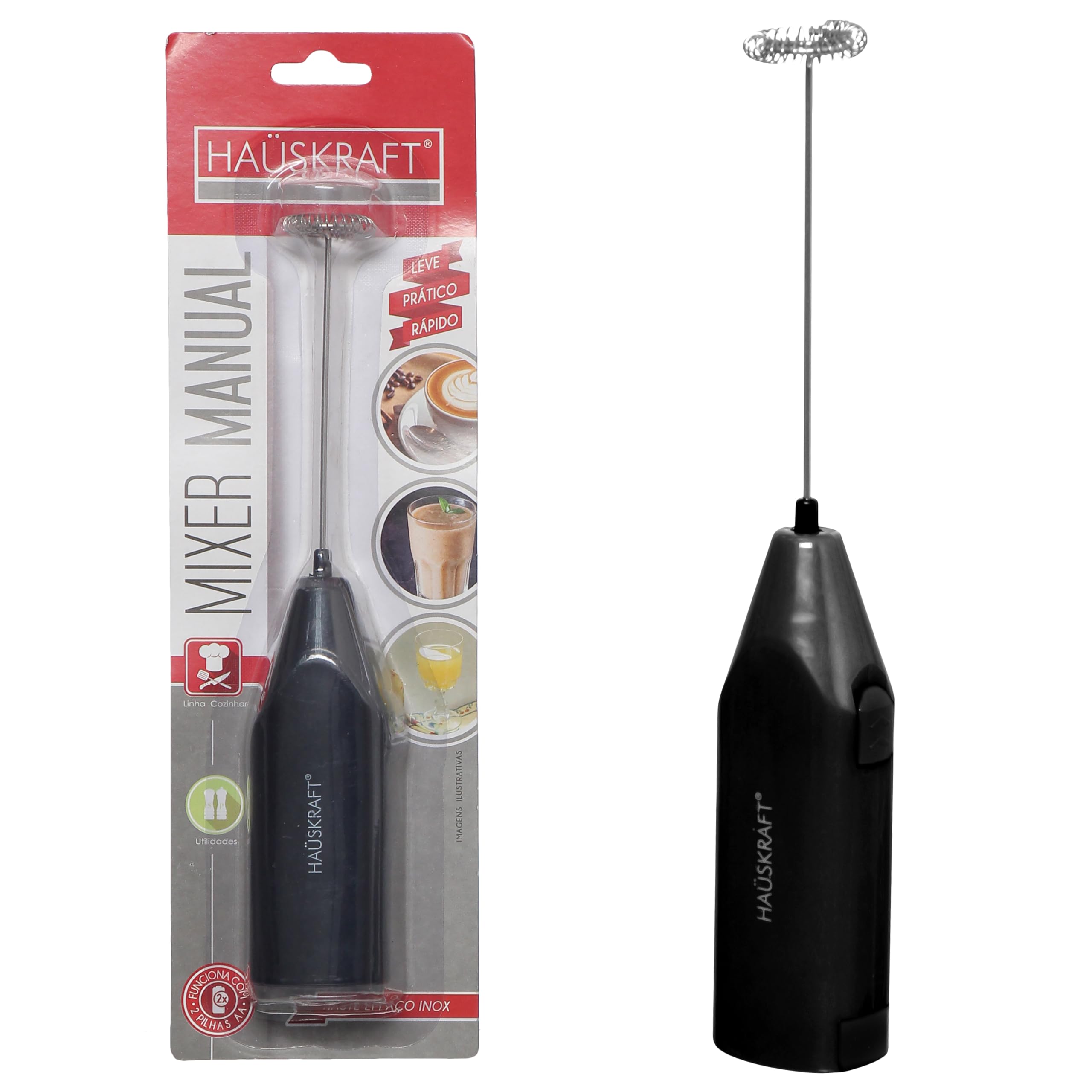 Mixer Manual 19,8cm Preto