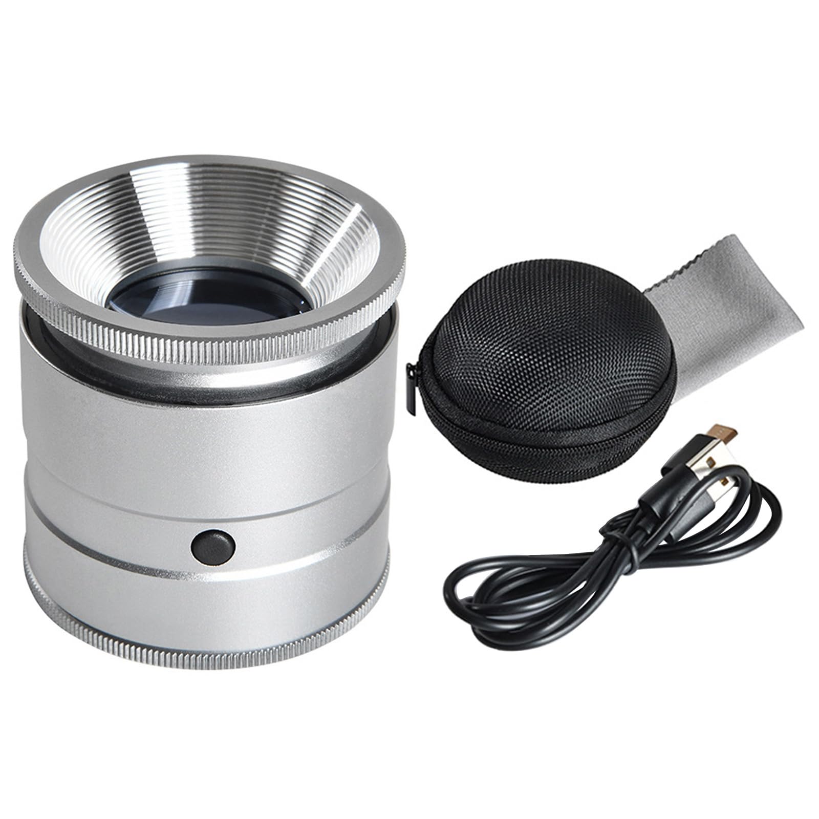 Tsophreniq Light Handheld Magnifier Glass With Scale Led 10X Lens Loupe For Inspection Jewelry Stamp Led Illuminating