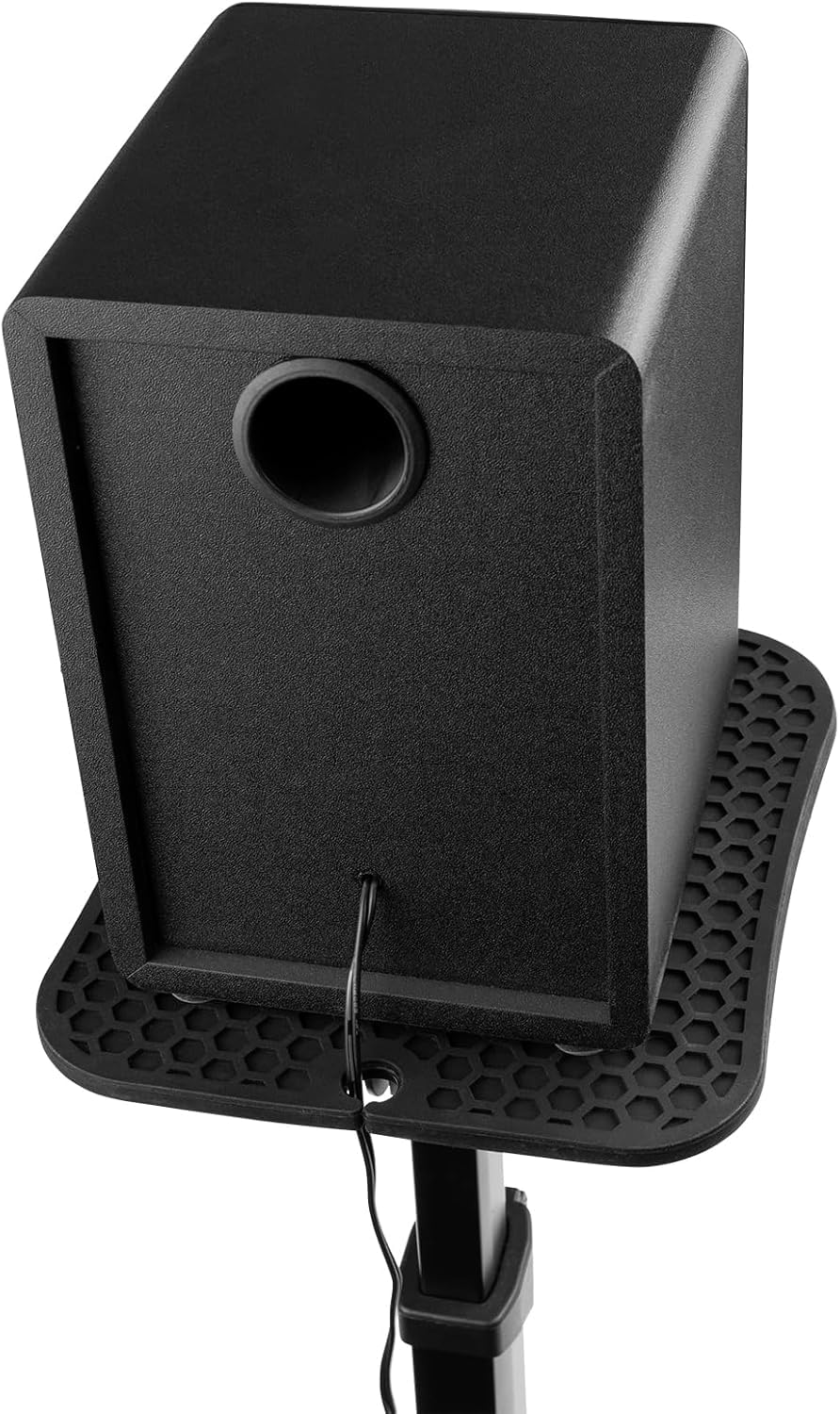 Vonyx SMS30 - Soporte de altavoz universal ajustable en altura de 23 cm a 29,5 cm, soporte estable para altavoces o monitores de estudio de hasta 15 kg e inclinación de +/- 10° para un sonido óptimo