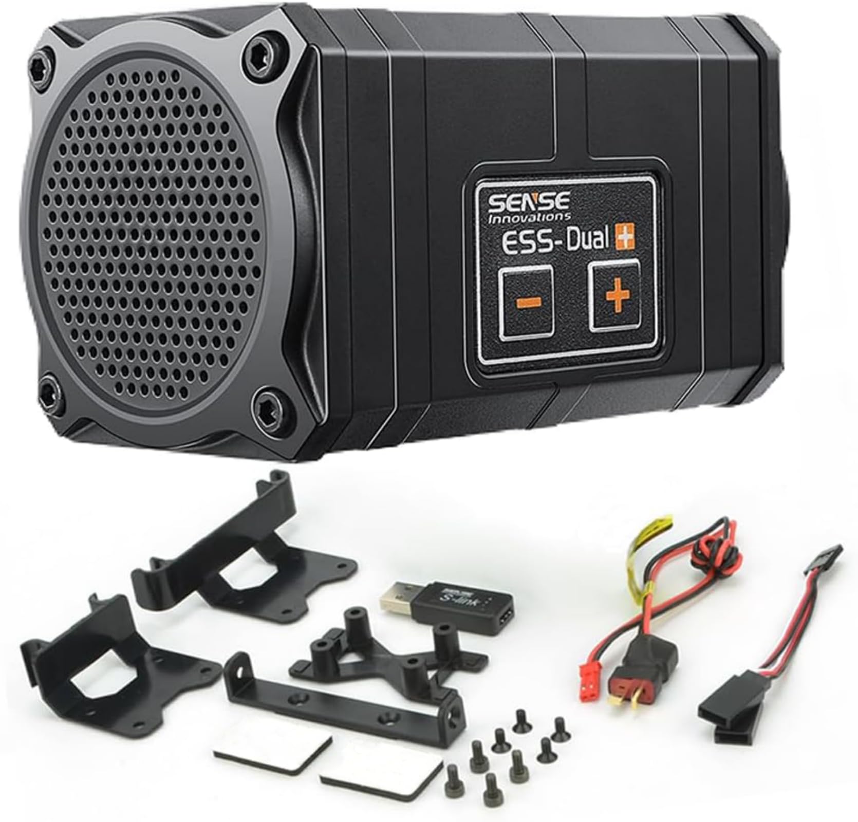 ESS Dual Engine Sound Simulator System for Axial SCX10/SCX10 II Traxxas TRX4 Axial Wraith (Dual+Engine)