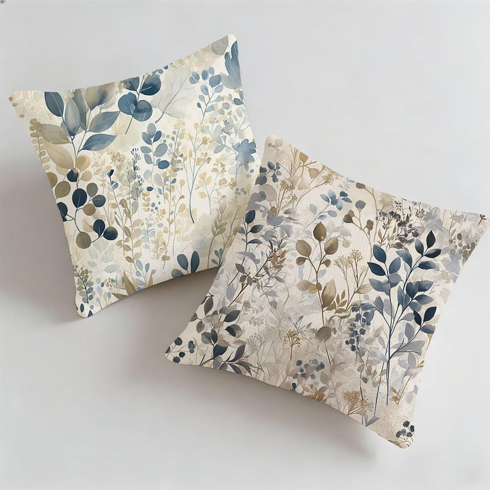 Housse de coussin canapé feuilles tropicales imperméable taie d'oreiller 30x30