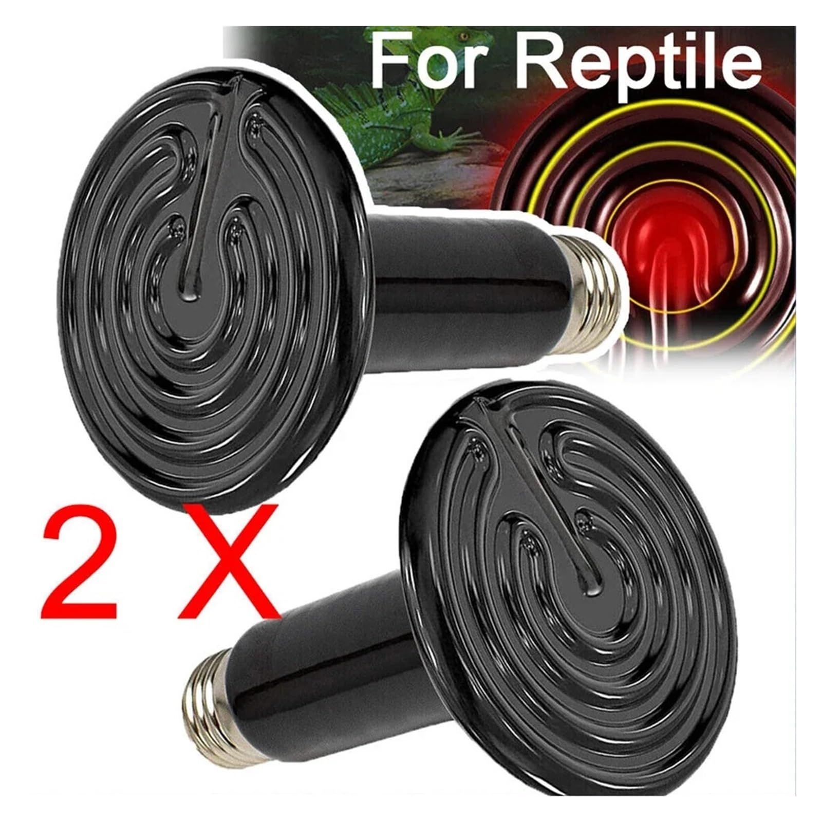 2 Pz Lampada Riscaldante In Ceramica Lampadina Di Calore A Infrarossi For Rettili Pollame Da Cova Anfibi Terrari Fonte Invernale E27 200 W Mantieni Il Cibo Fresco