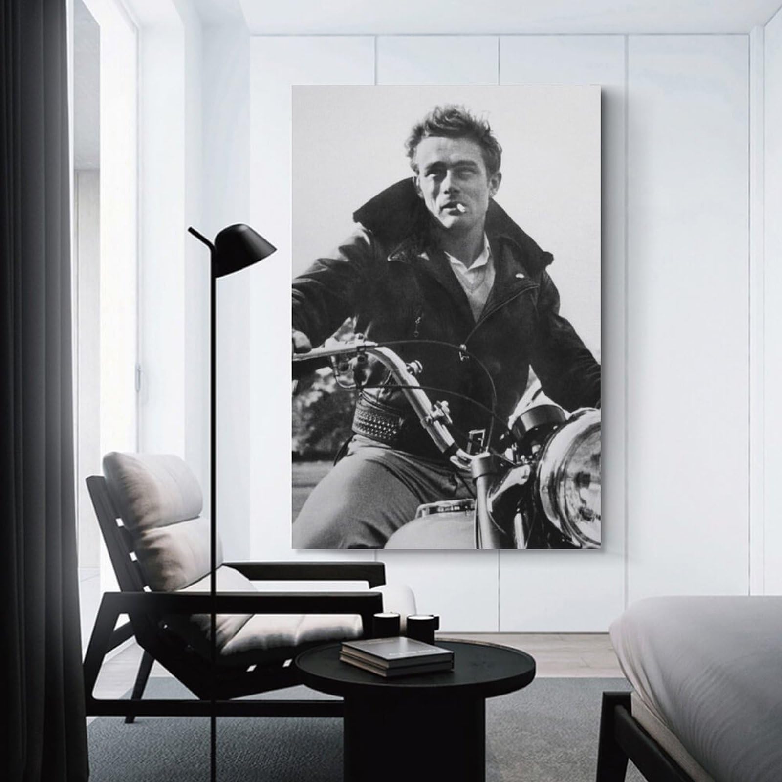 Amazon.co.jp: ジェームズディーン喫煙タバコ映画スター キャンバス