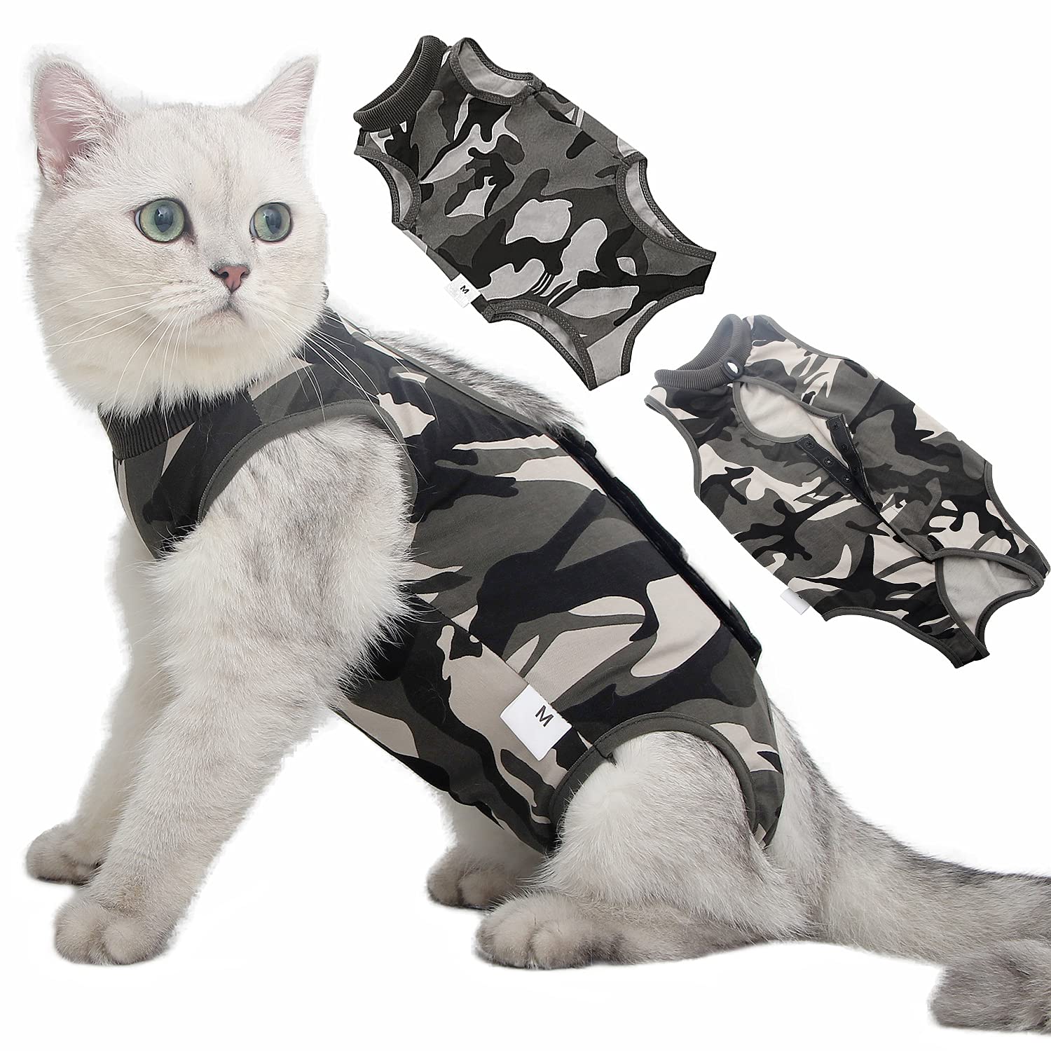 Buy lexvss Cat Recovery Suit for Abdominal Wounds, Professional Cat Surgery Recovery Suit, E