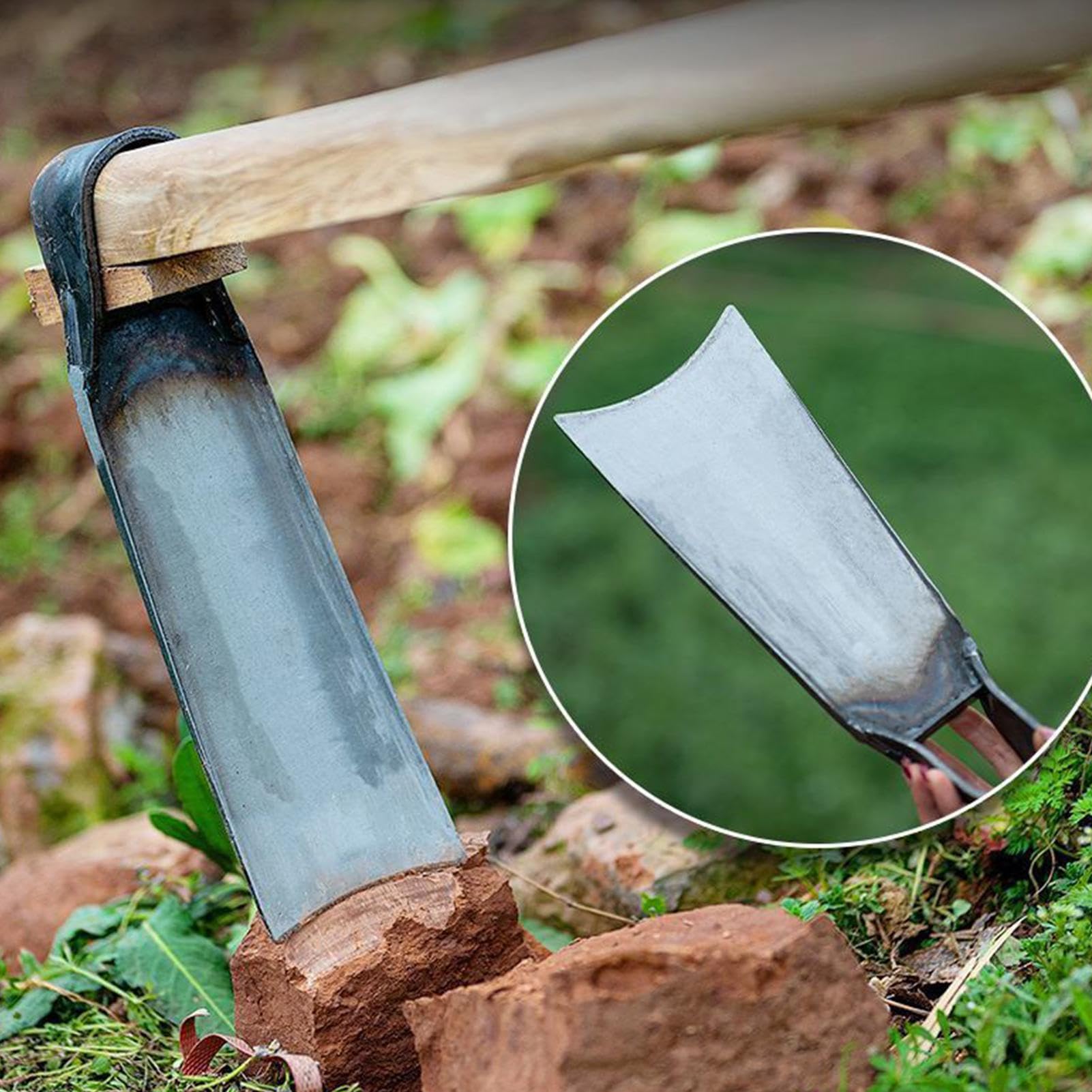 Sarcloir de Jardin Griffe Robust en Acier Carbone