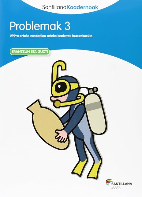 Portada de Koadernoa 3 Problemak Euskara Ed13