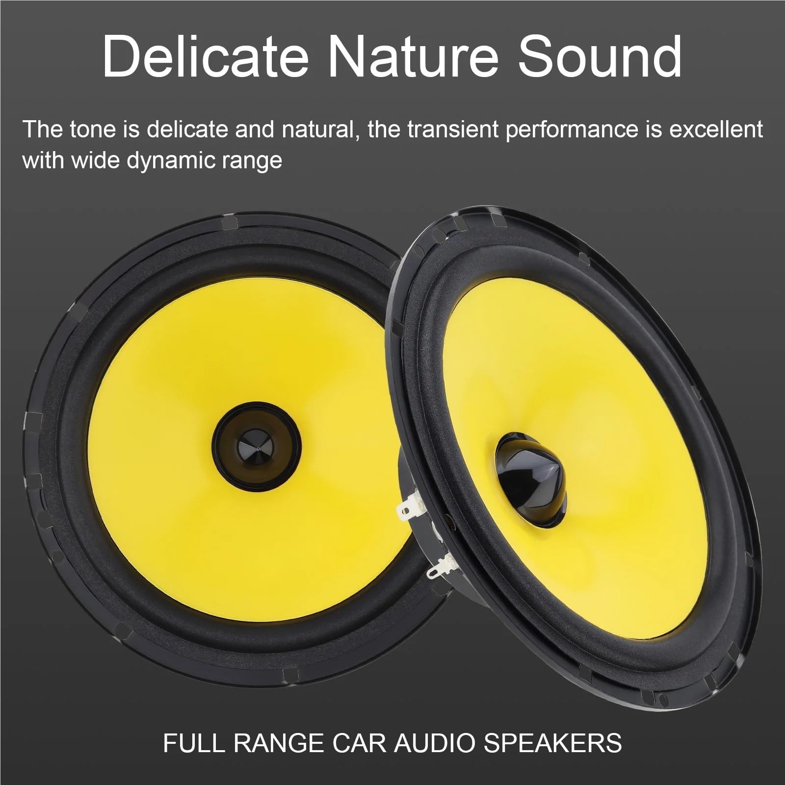 2 szt. 6,5 cala 600 W 4-drożny głośnik współosiowy HiFi do samochodu, montaż bezinwazyjny, pełny zakres częstotliwości audio Car Audios Głośnik Samochodowy