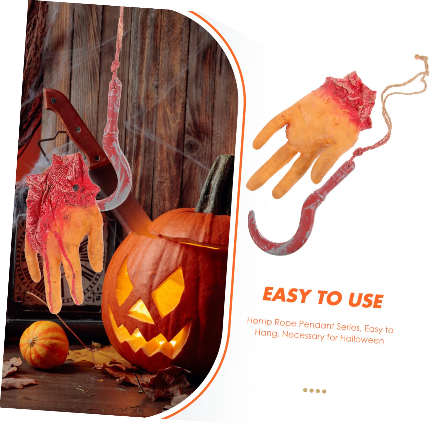 Totority Halloween Artificial Broken Hand Decorative Broken Hand Toy Spooky Halloween Party Supply