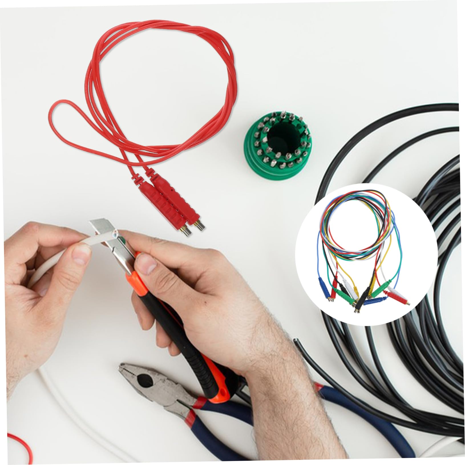 Zerodeko Cables De Prueba Magnéticos Flexibles Para Hvac Función De Puente Para Pruebas De Interruptores De Entornos Profesionales