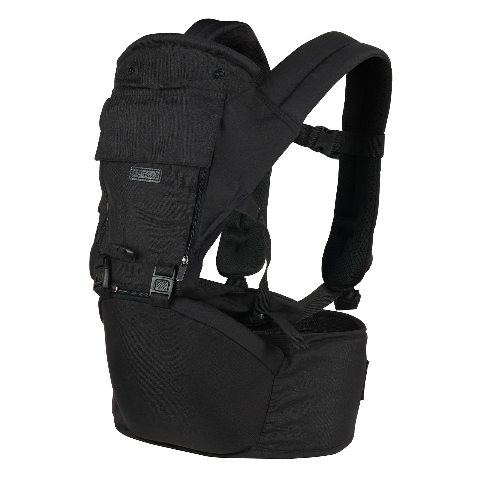 Puggle Comfort 6-in-1 Newborn to Toddler Baby Carrier - Midnight Black