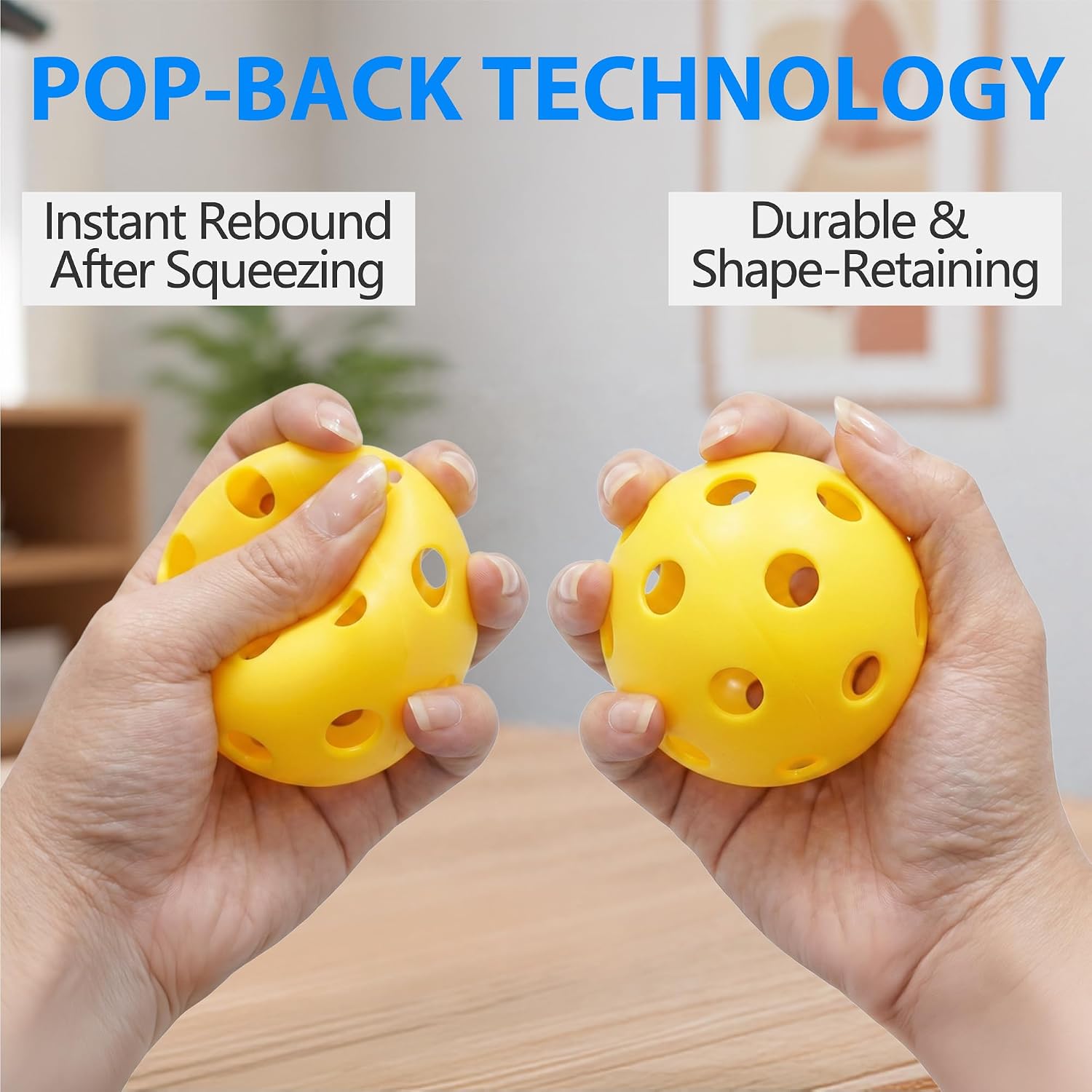 GSE Plastic Practice Baseballs, Hollow Airflow Softballs Training | 26-Holes Lightweight Balls, for Pitching, Batting, Catching for All Skill Levels, for Indoor & Outdoor Games, 0.9 oz