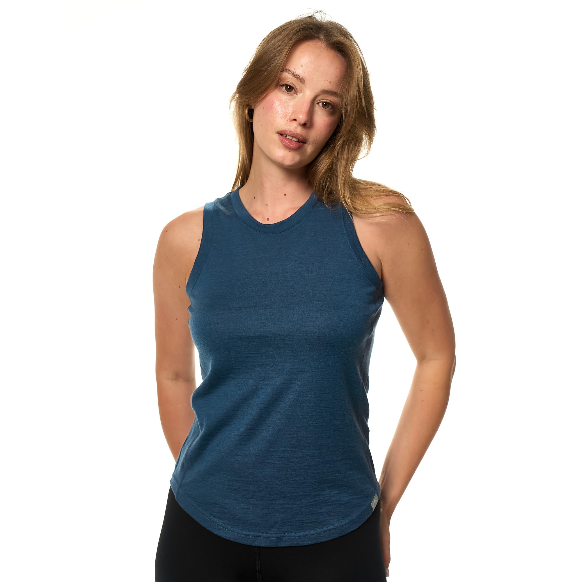 Merino Wool Tank Top Women - Active Merino Wool Undershirt Moisture Wicking Breathable Anti-Odor Lightweight Base Layer