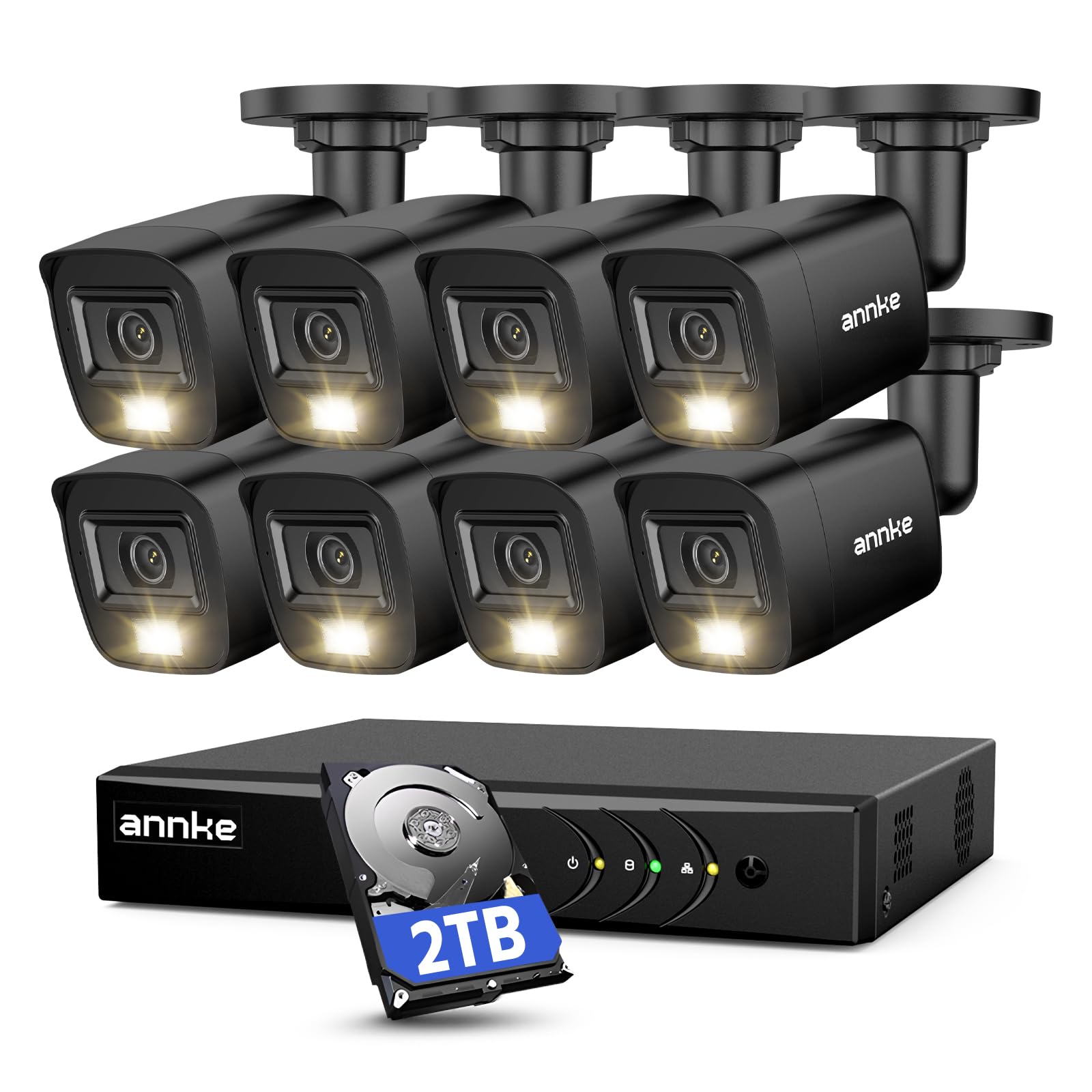 ANNKE Sistema De Cámara De Seguridad, 8CH 3K Lite DVR
