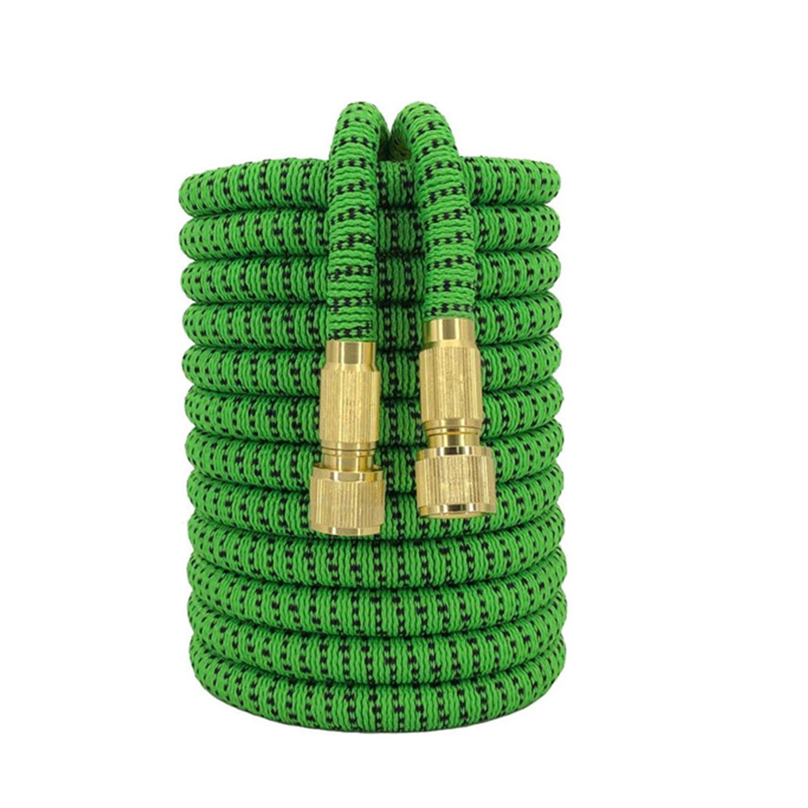 Wąż ogrodowy elastyczny wąż do podlewania ogrodu podwójna lateksowa wysokociśnieniowa myjnia samochodowa ogrody dostarcza nawadnianie PłYnny Obieg(Green black,1/2''_100FT-30M)