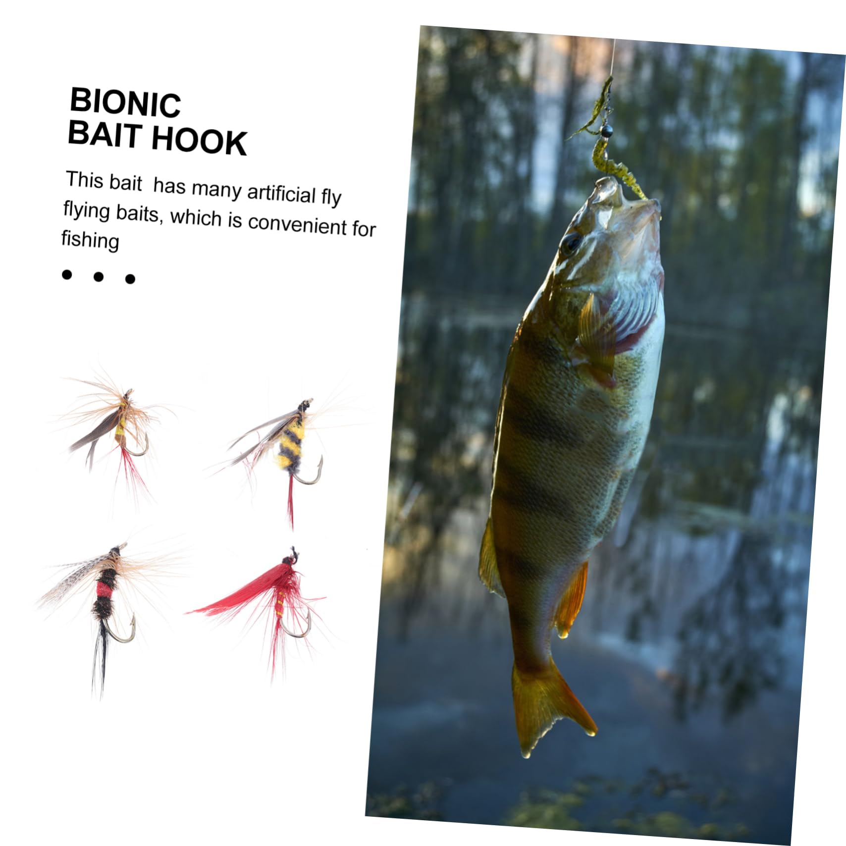 Amo da Pesca Artificiale Bionico 40 Pezzi in Abs Metallo | Piume, Colori Vividi e Aspetto Realistico, per Acqua Dolci e Salate, per Pescatori Esperti