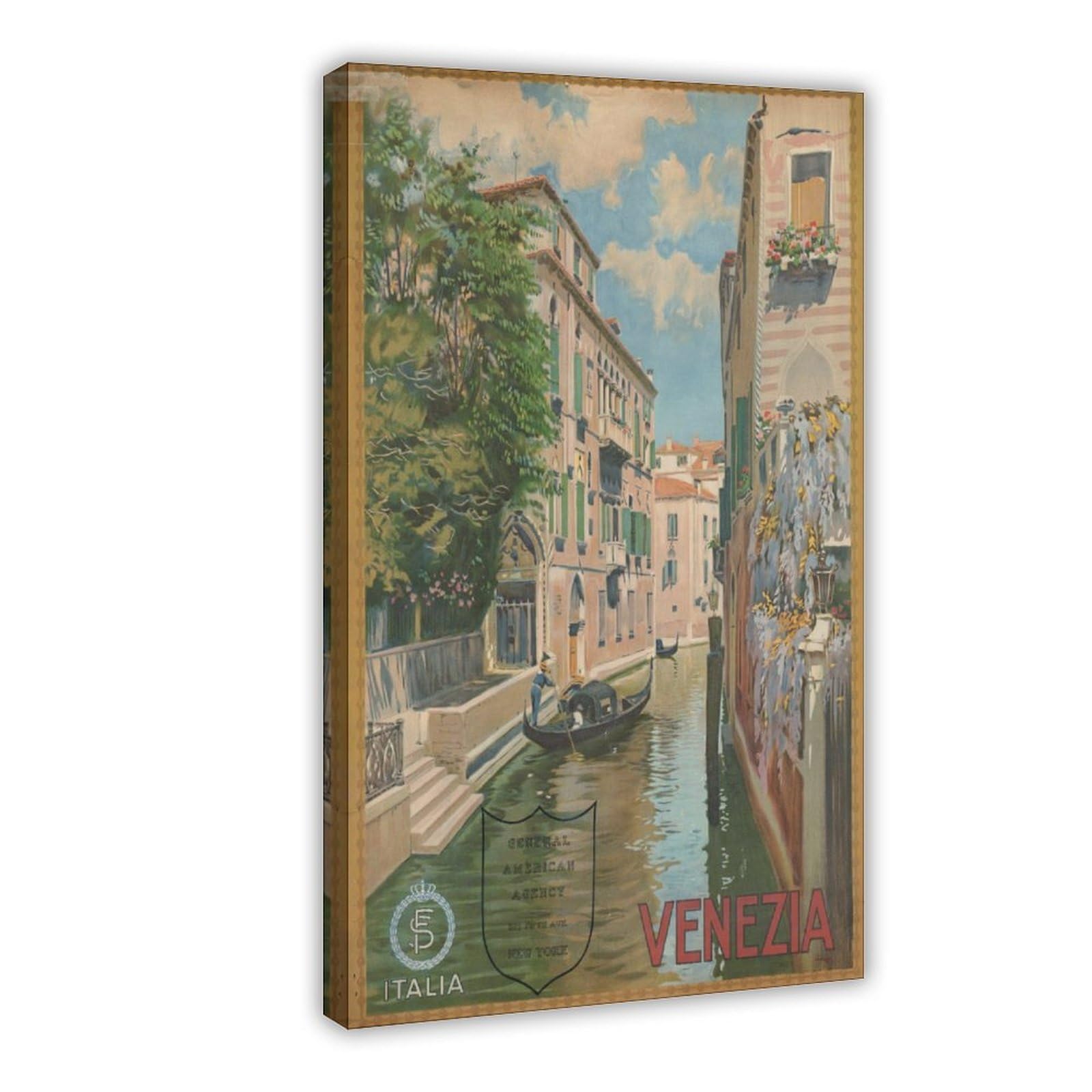 JFECTH Venezia Canvas Poster for Living Room Decor Gift
