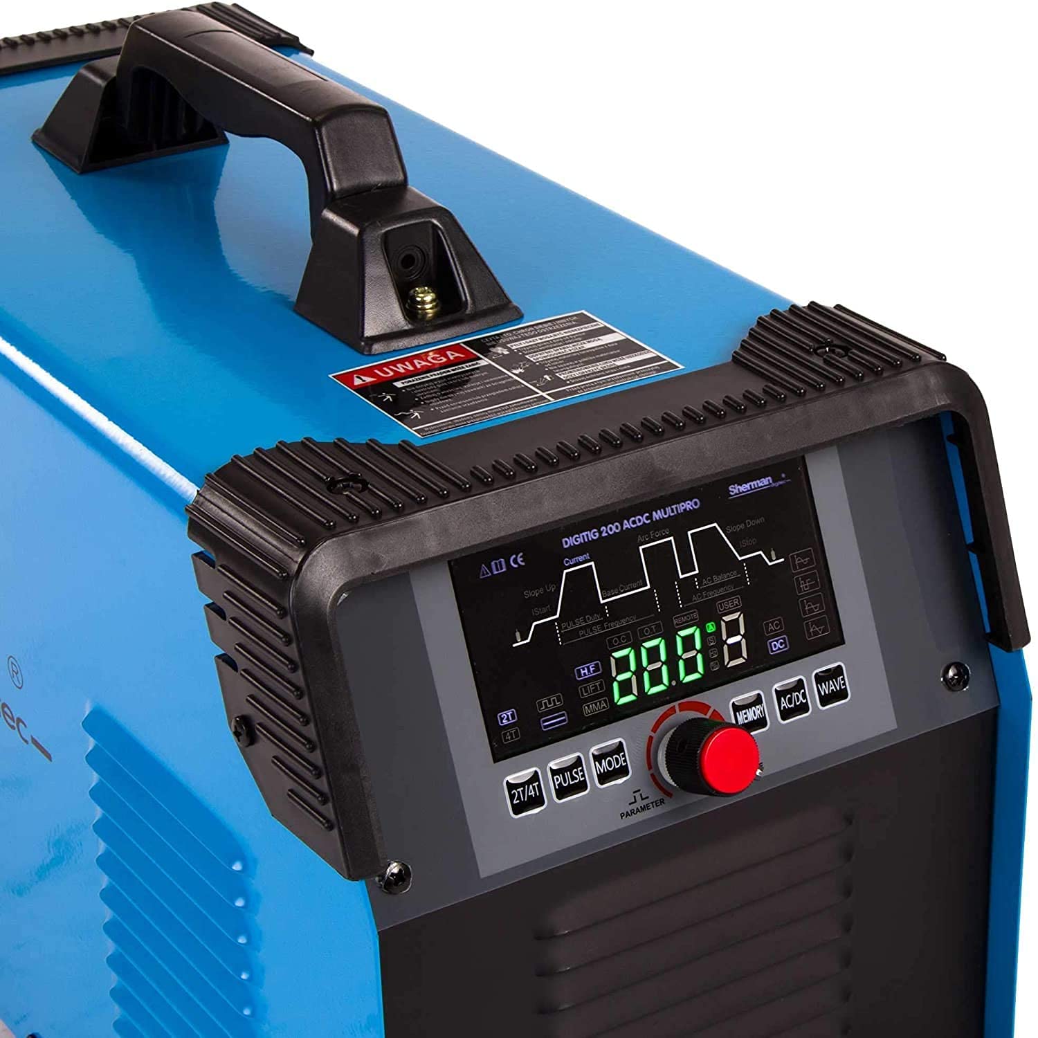 Saldatrice TIG Inverter AIXZ 200A 220V AC/DC – Per Alluminio E Acciaio – Modello AIT200P