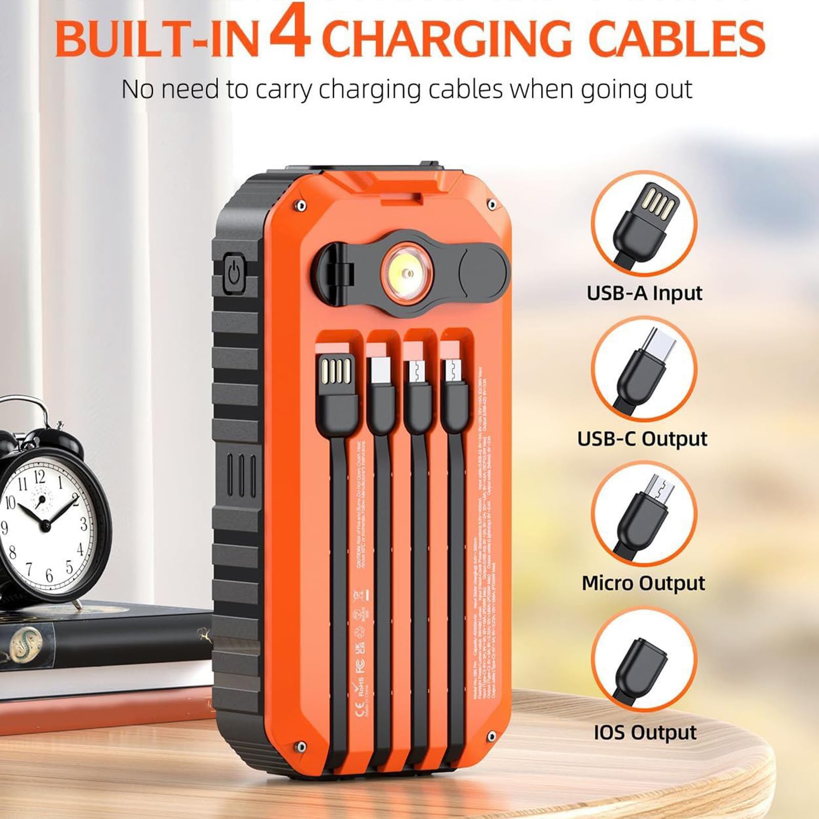 Station de Charge Solaire avec Panneau - Batterie Externe 20000mAh