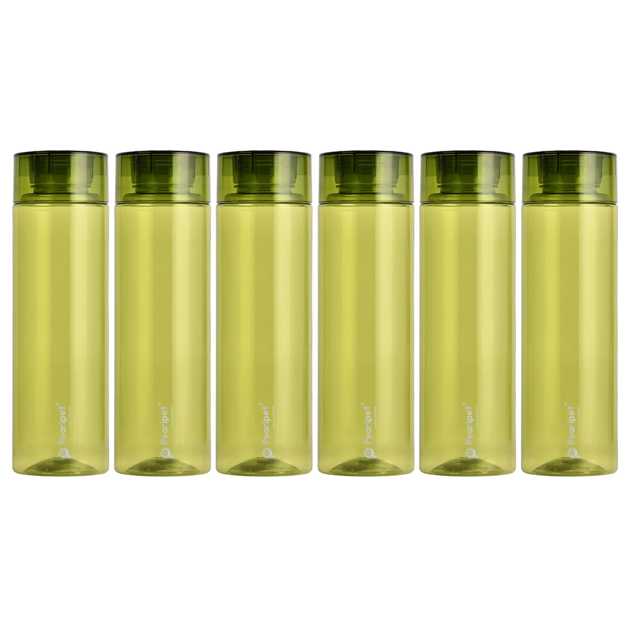 PEARLPET BPA-free Plastic Water Bottle Set of 6 Pcs, Each 1000ml, Green (B09Y98VMGW) Amazon Price History, Amazon Price Tracker