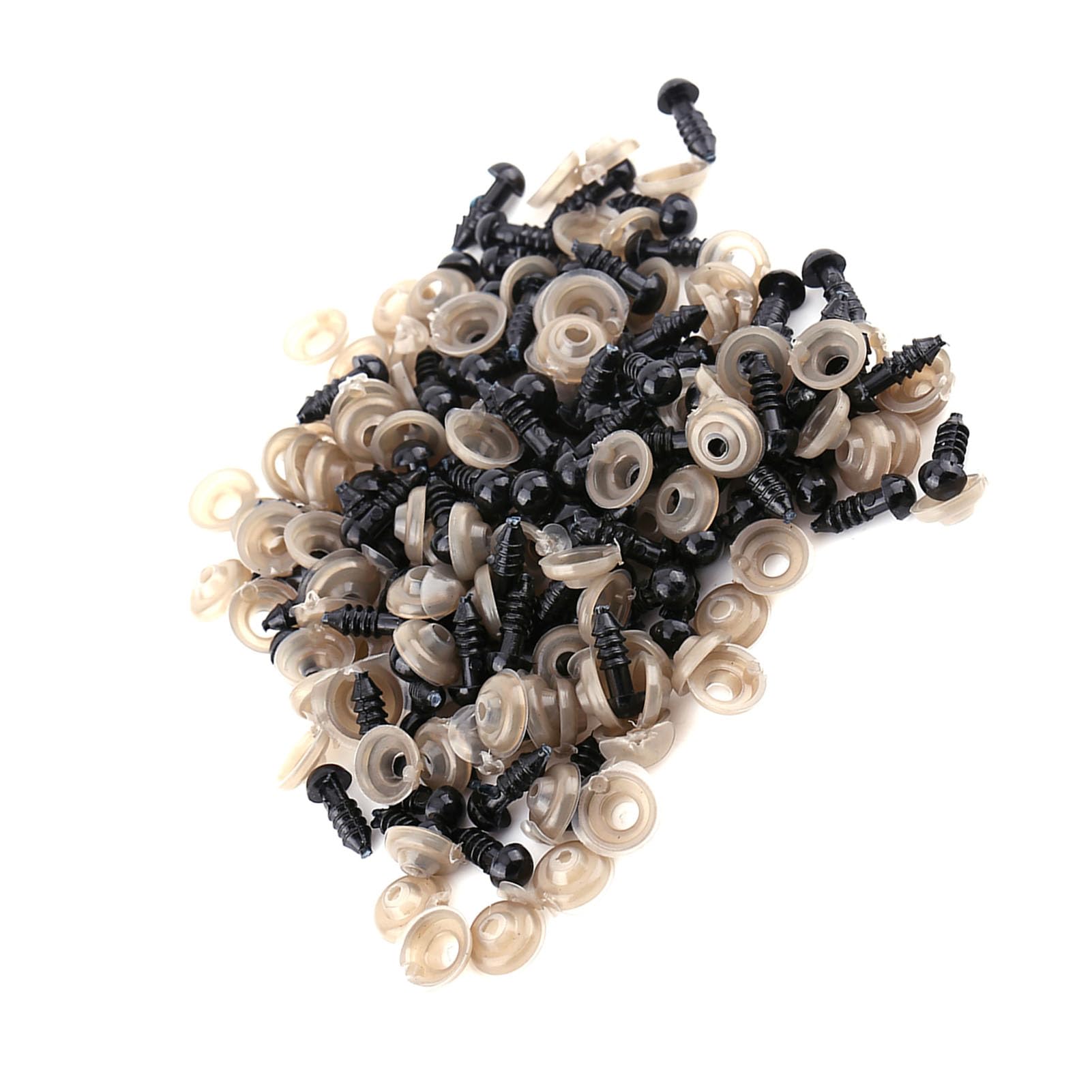 Acquista Occhi giocattolo per bambole con rondelle Occhio di sicurezza in plastica nera Accessori per burattini per bambole Bulbi oculari fai da te in Italia a partire da 4.21